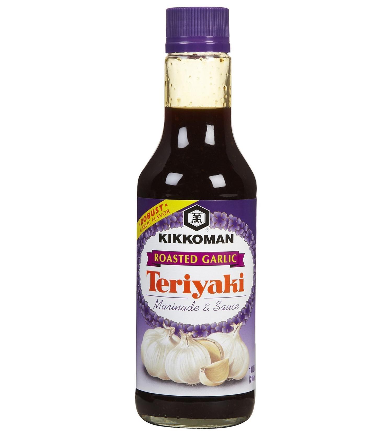 Kikkoman Roasted Garlic Teriyaki Marinade & Sauce 10 oz - Authentic Japanese Flavor - Buy Online on GoSupps.com