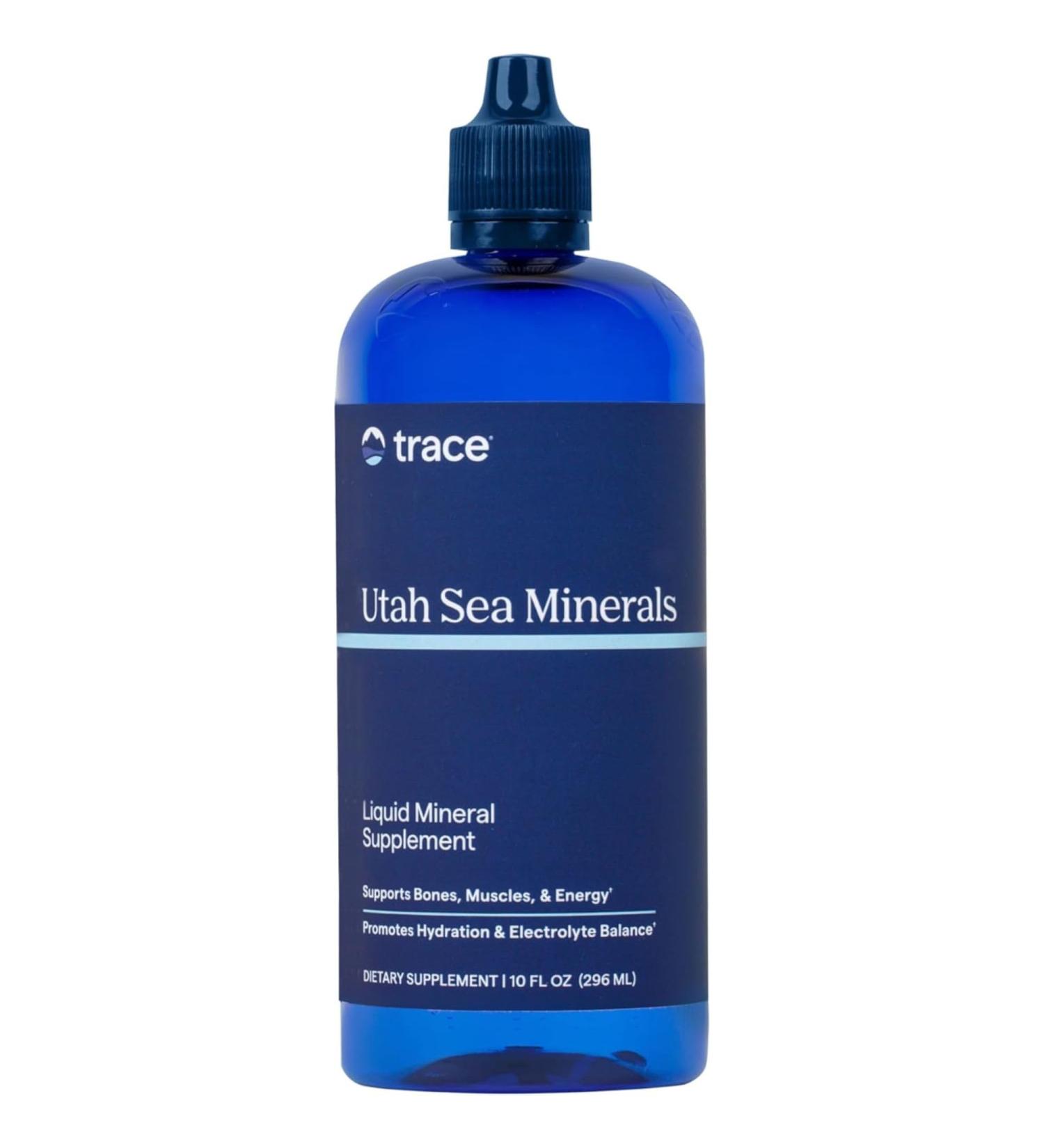 Trace Minerals Utah Sea Minerals 296ml 10oz Naturally Occurring Minerals Sports Electrolyte Replacement Drink Salt Herbs - Buy Online on GoSupps.com