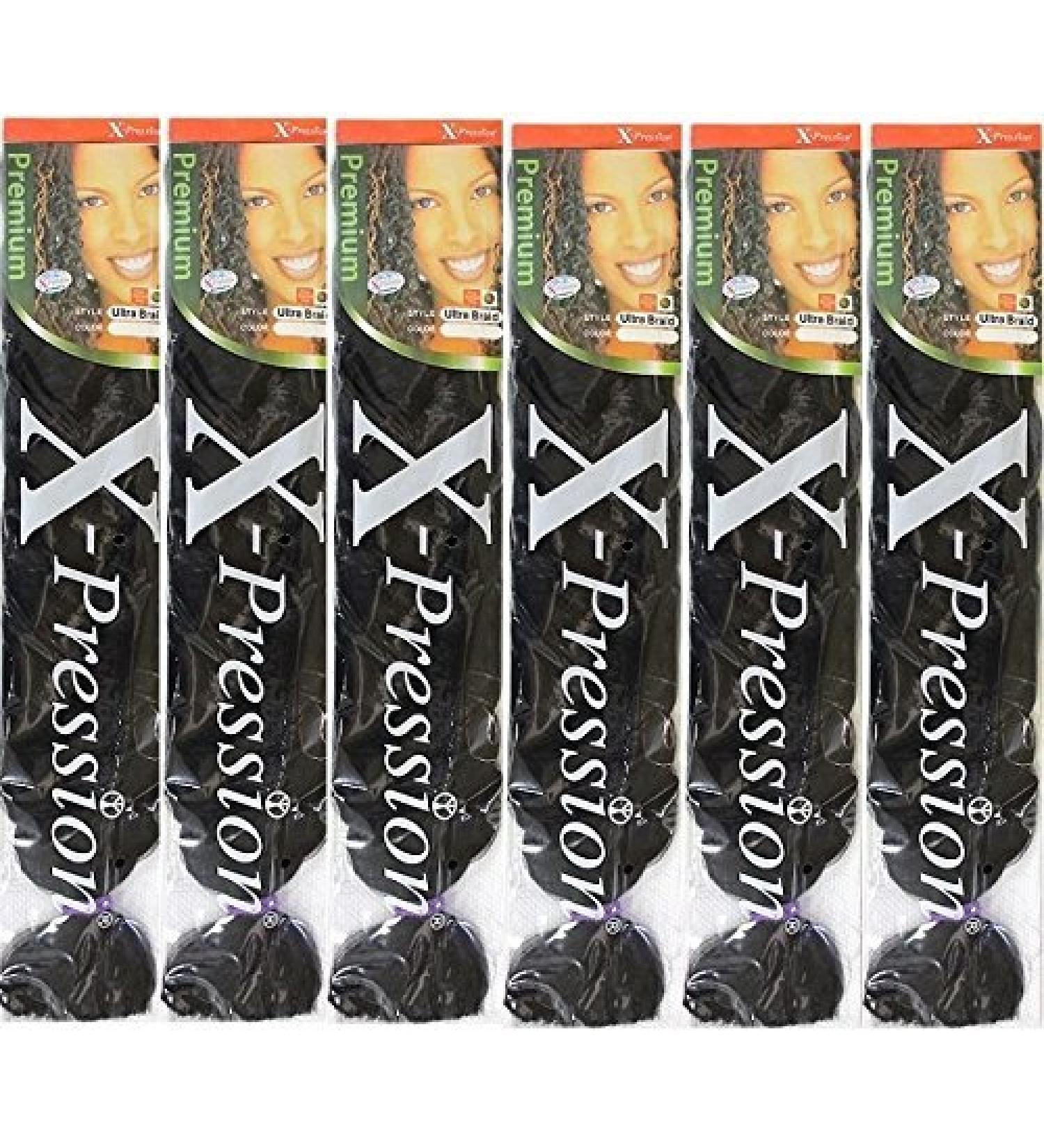 X-pression Ultra Braid Pack of 6 #4 4 Pack of 6