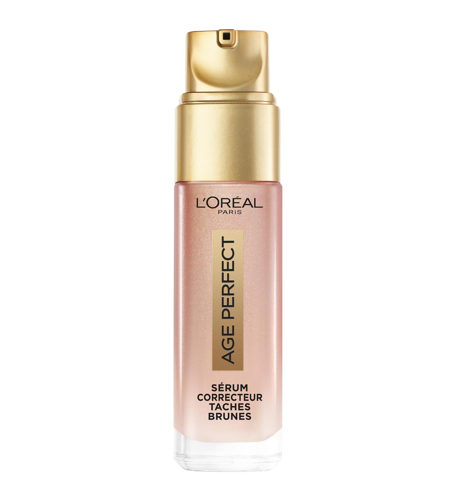 L'Or al Paris Anti-Aging Serum Moisturizing Treatment Against Age Spots and Pigment Spots Firming and Brightening Fluid Golden Age Rapid Corrector 1 x 30 ml - Buy Online on GoSupps.com