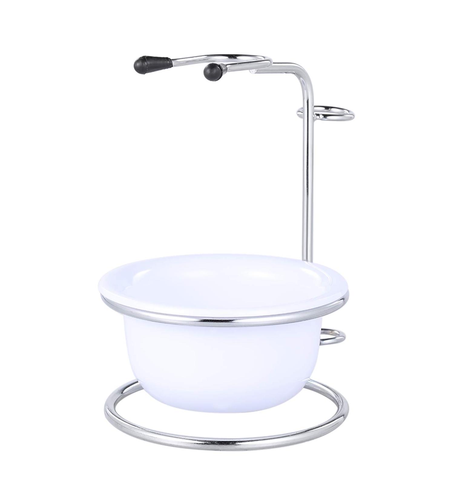 Layhou 2 in 1 Shaving Kit: Men's Shaving Brush Holder Razor Stand & Soap Shell - Ultimate Beard Grooming Tool Set - Buy Online on GoSupps.com