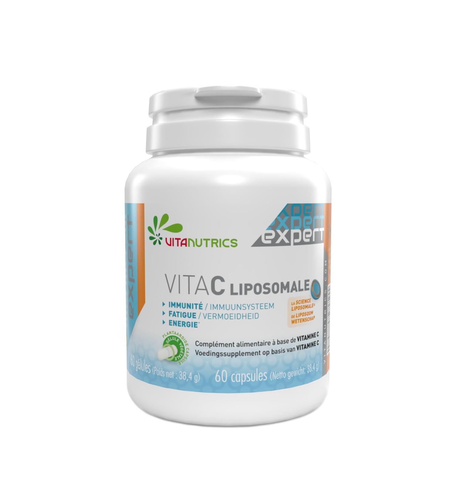 VitaNutrics Vitanutrics - Liposomal Vitamin C - High Absorption Vitamin C - Immunity Fatigue - Vegan - Food Supplement Made in - Buy Online on GoSupps.com