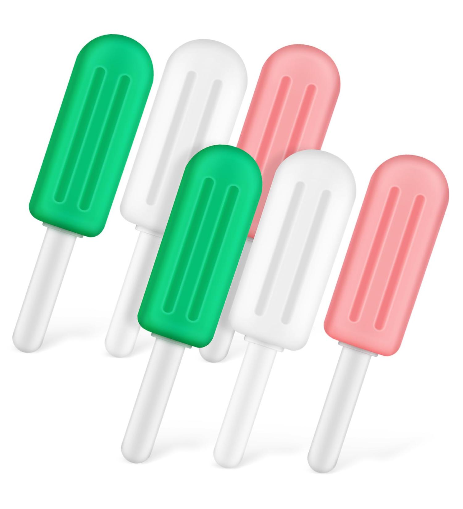 OHPHCALL 6 Pcs Popsicle Silicone Chew Silicone Pacifier Aligner Chewies Teeth Device Child Tray - Buy Online on GoSupps.com