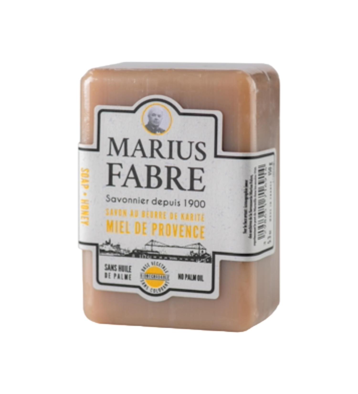 Marseille Vegetable Soap with Shea Butter in Honey Palm Oil-Free - 5.3 oz