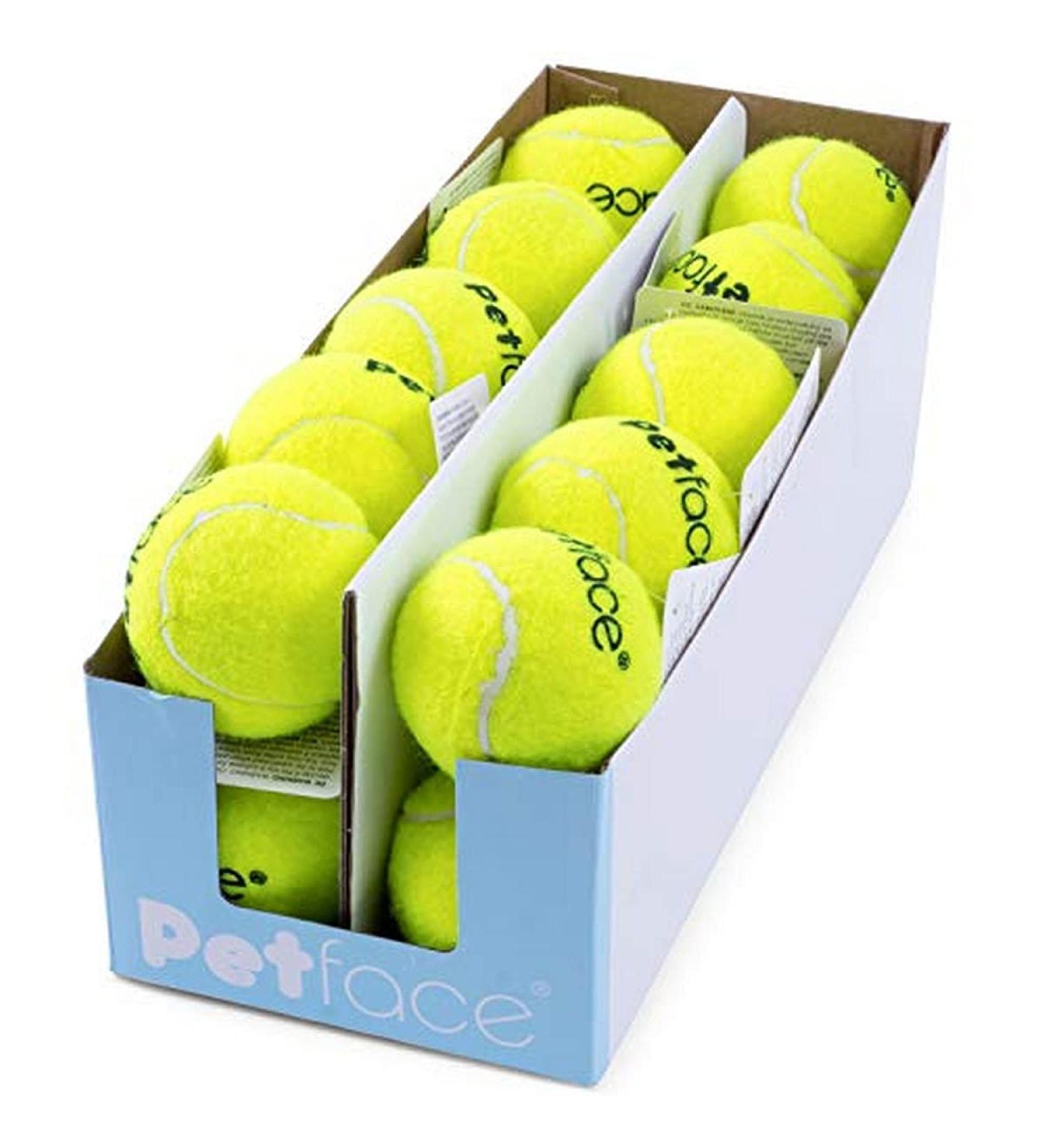 Petface Tennis Balls for Dogs - 20 Pack Fetching Toy 6.5 cm - Durable & Fun for Playtime - Buy Online on GoSupps.com