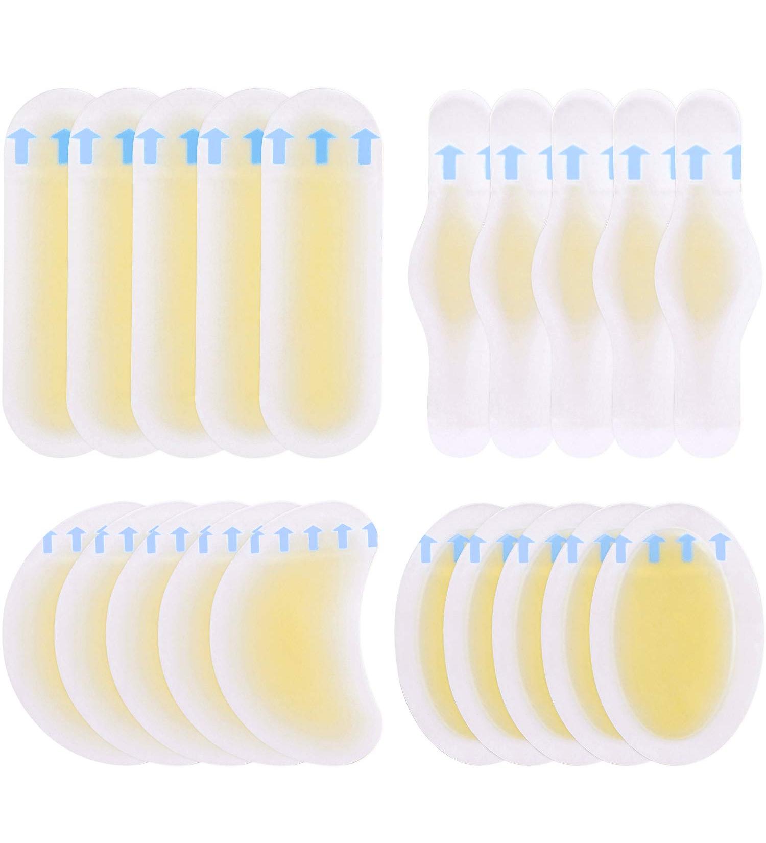 20Pcs Waterproof Blister Gel Guard Bandages for Fingers, Toes, Forefoot & Heel - Buy Online on GoSupps.com