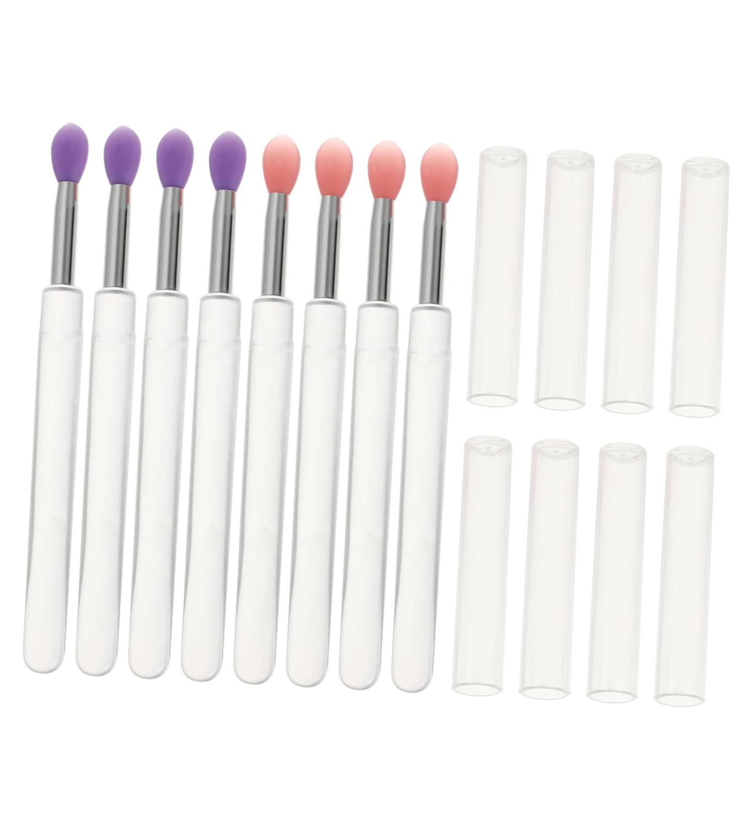 8PCS Silicone Makeup Brush Set - Eyeshadow & Lipstick Applicator | Ideal for Lip Masks & Makeup Application - Buy Online on GoSupps.com