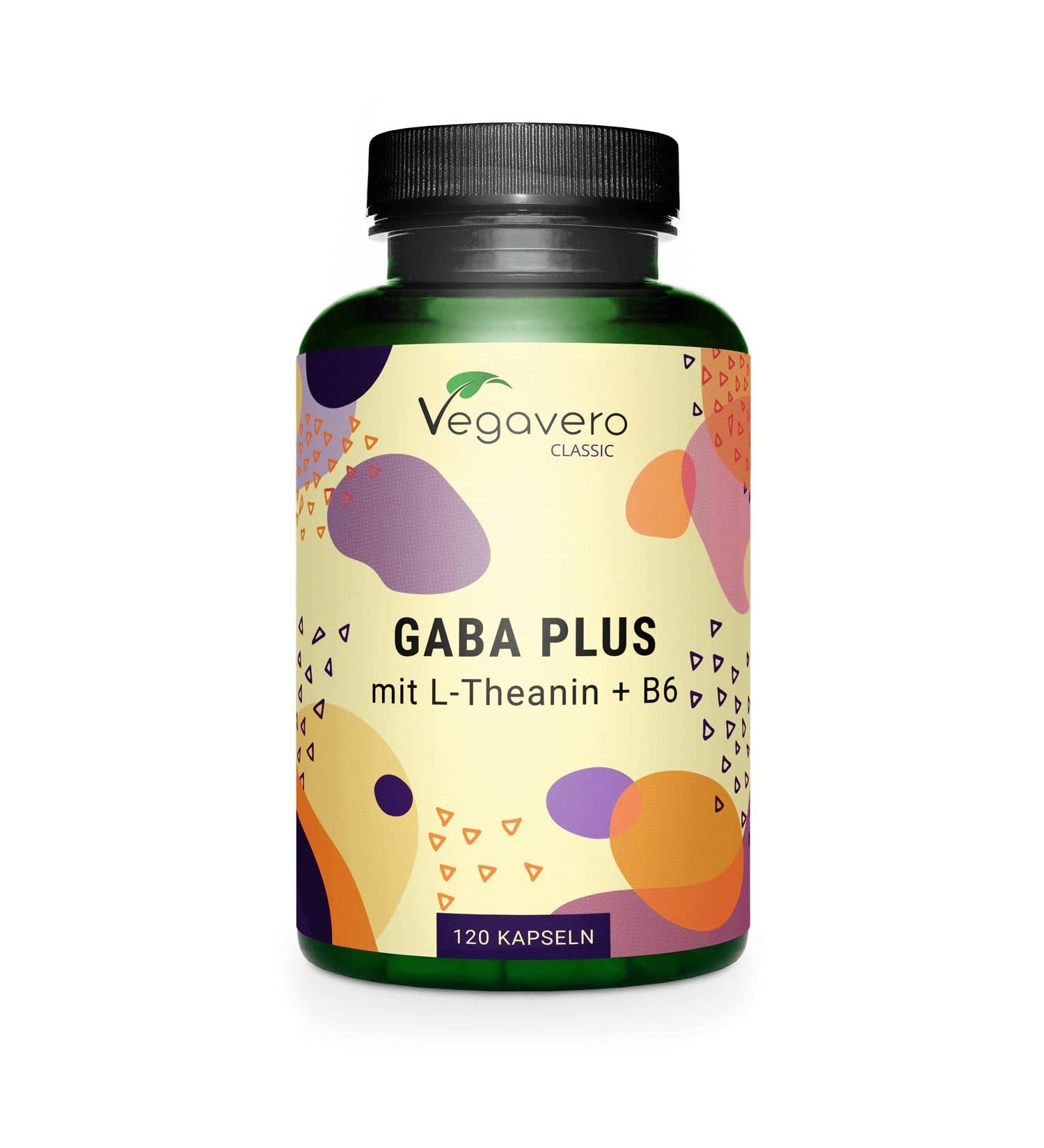 Gaba Capsules 1000 mg | High Dose Gamma Amino Acid | With L-Theanine & Vitamin B6 | 2024 Comparison Winner | Lab Tested | No Additives | German Quality by Vegavero  - Buy Online on GoSupps.com