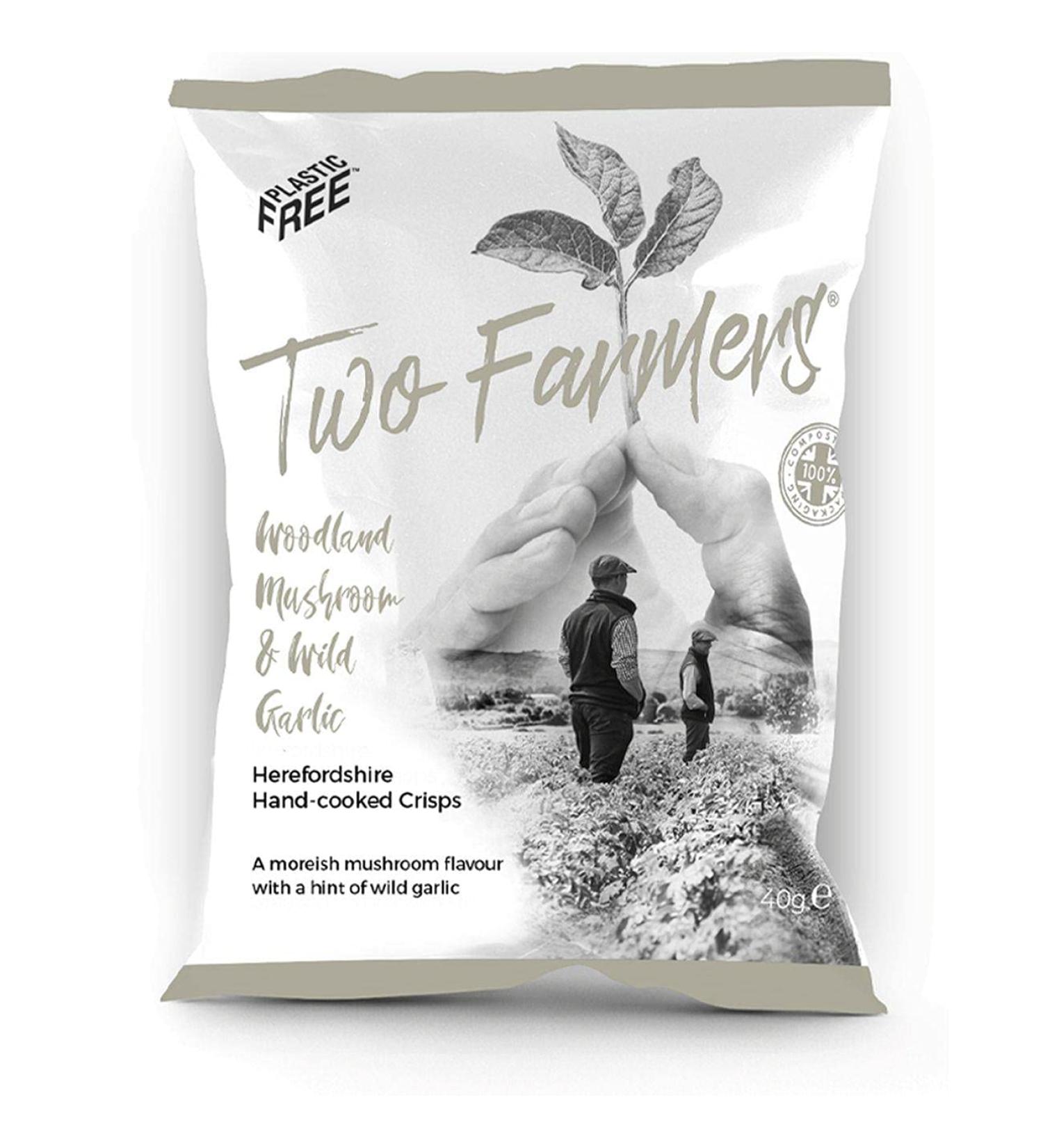 Two Farmers Natural Woodland Mushroom and Wild Garlic Crisps 5.29 oz