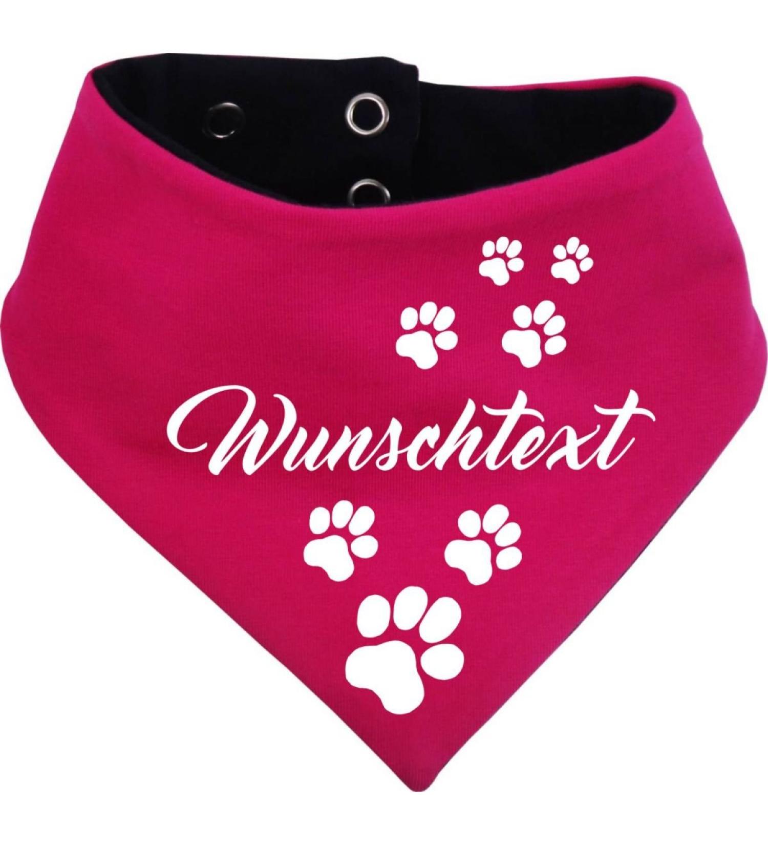 Multicolor Reversible Dog Bandana - Custom Size 1 (Neck 27-30 cm) - Pink & Navy Blue - Buy Online on GoSupps.com