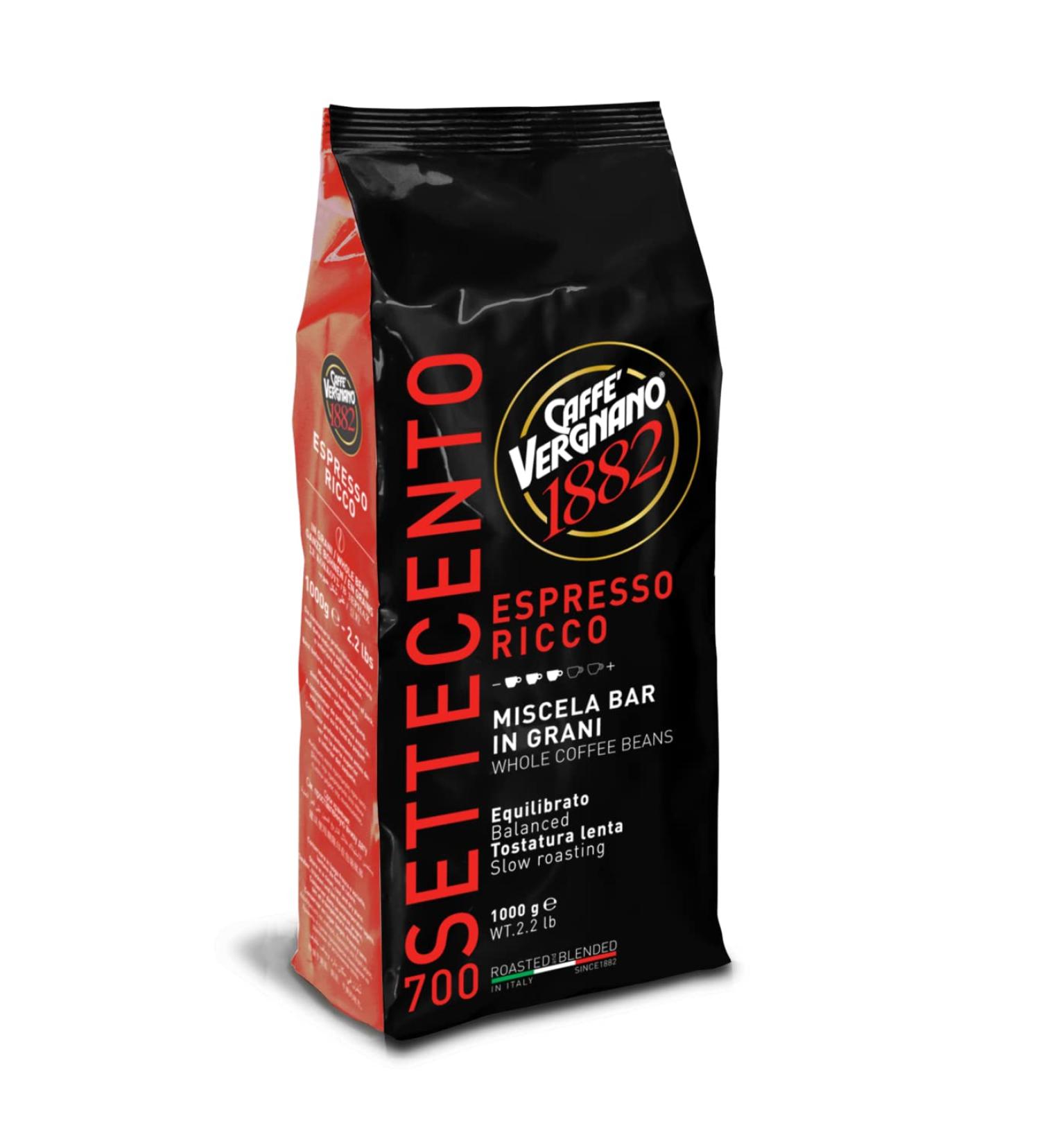  Caff Vergnano 1882 Vergnano espresso RICCO 700 grain coffee (1kg) - Buy Online on GoSupps.com