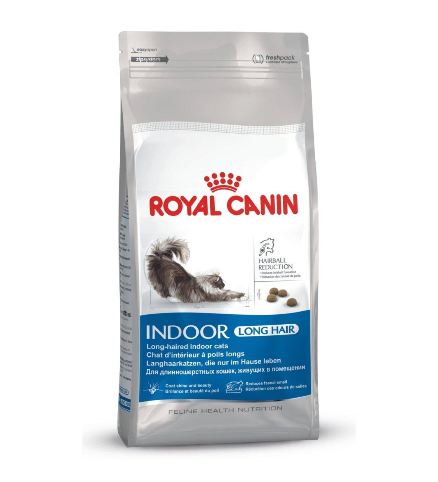 Royal Canin Indoor Long Hair Adult Dry Cat Food 4kg