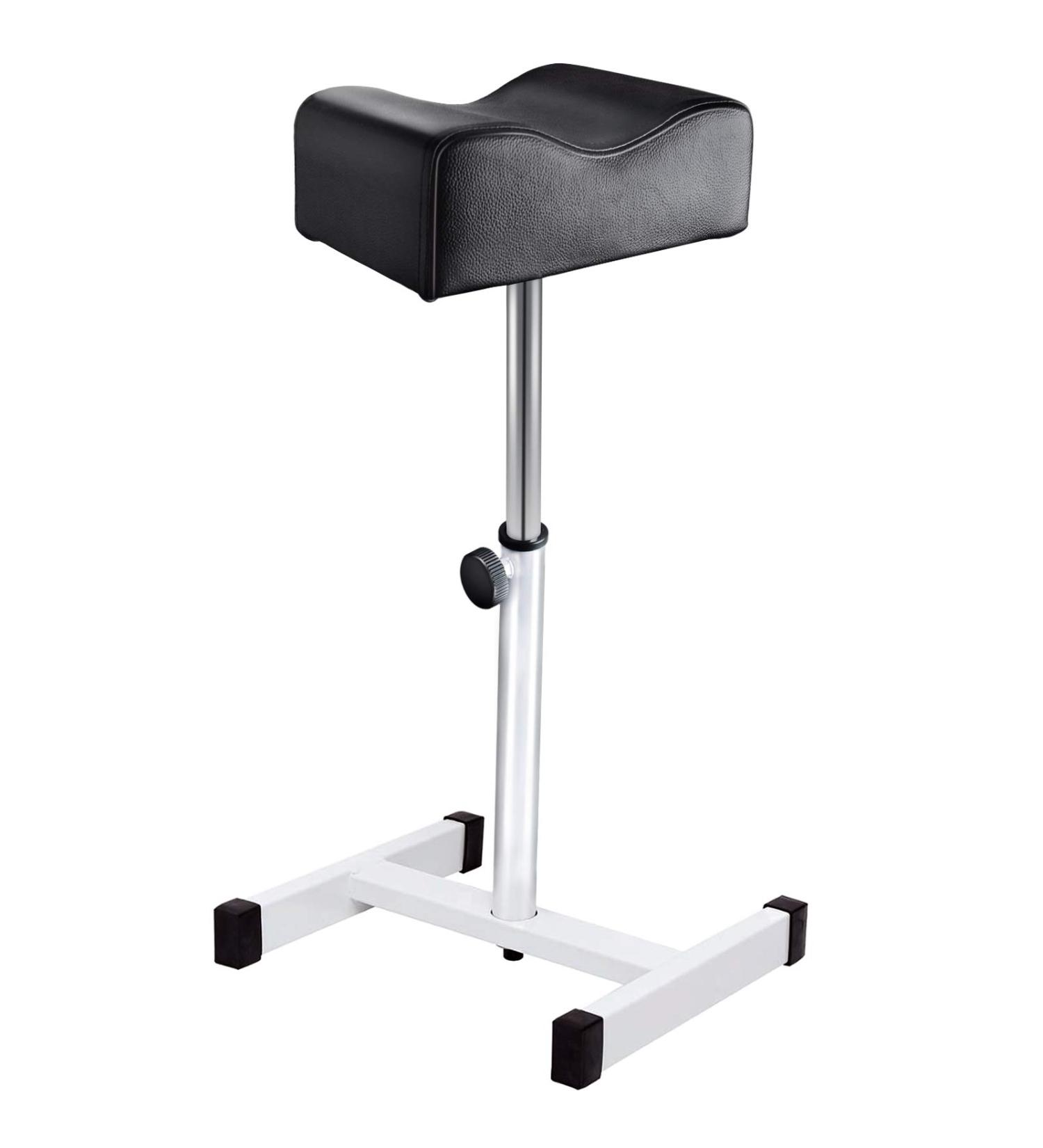 Pedicure Manicure Footrest Salon Spa Equipment | Adjustable Height Technician Nail Seat (Black) - Kalolary - Buy Online on GoSupps.com