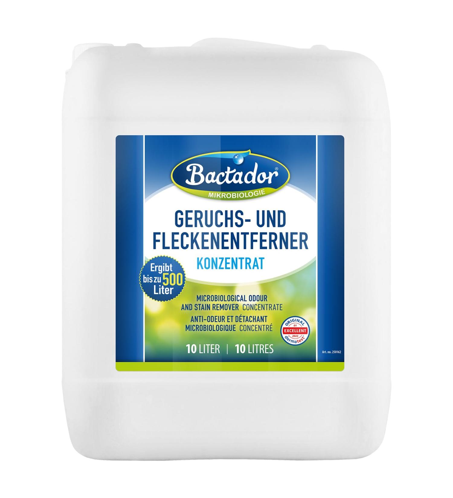 Bactador Enzyme Cleaner 10L | Odor & Stain Remover Concentrate | Microbiological Neutralizer for Home & Animal Care | Dog Urine Solution - Buy Online on GoSupps.com