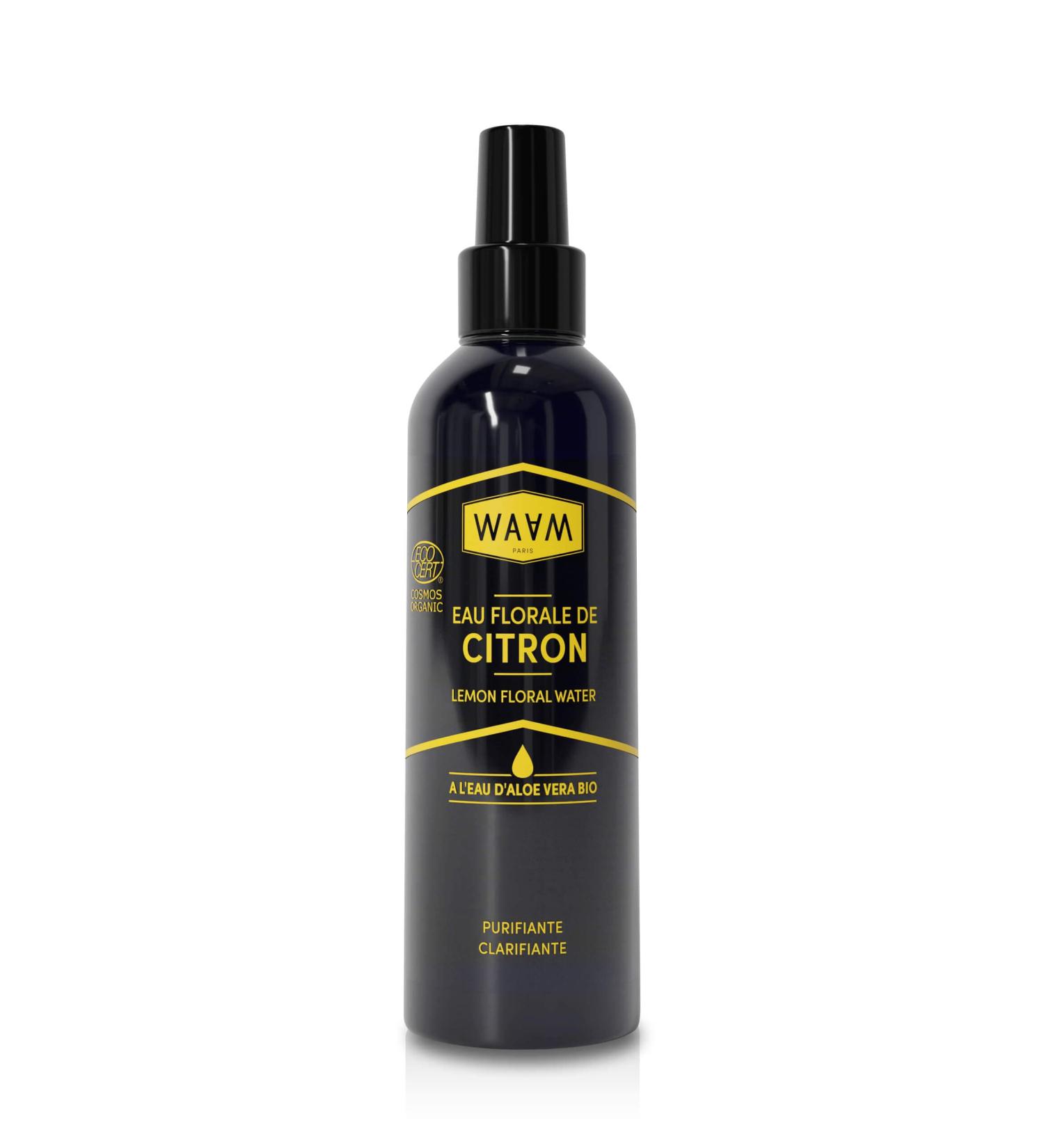 WAAM Cosmetics Lemon Floral Water with Organic Aloe Vera Clarifying and Purifying 200ml - Buy Online on GoSupps.com