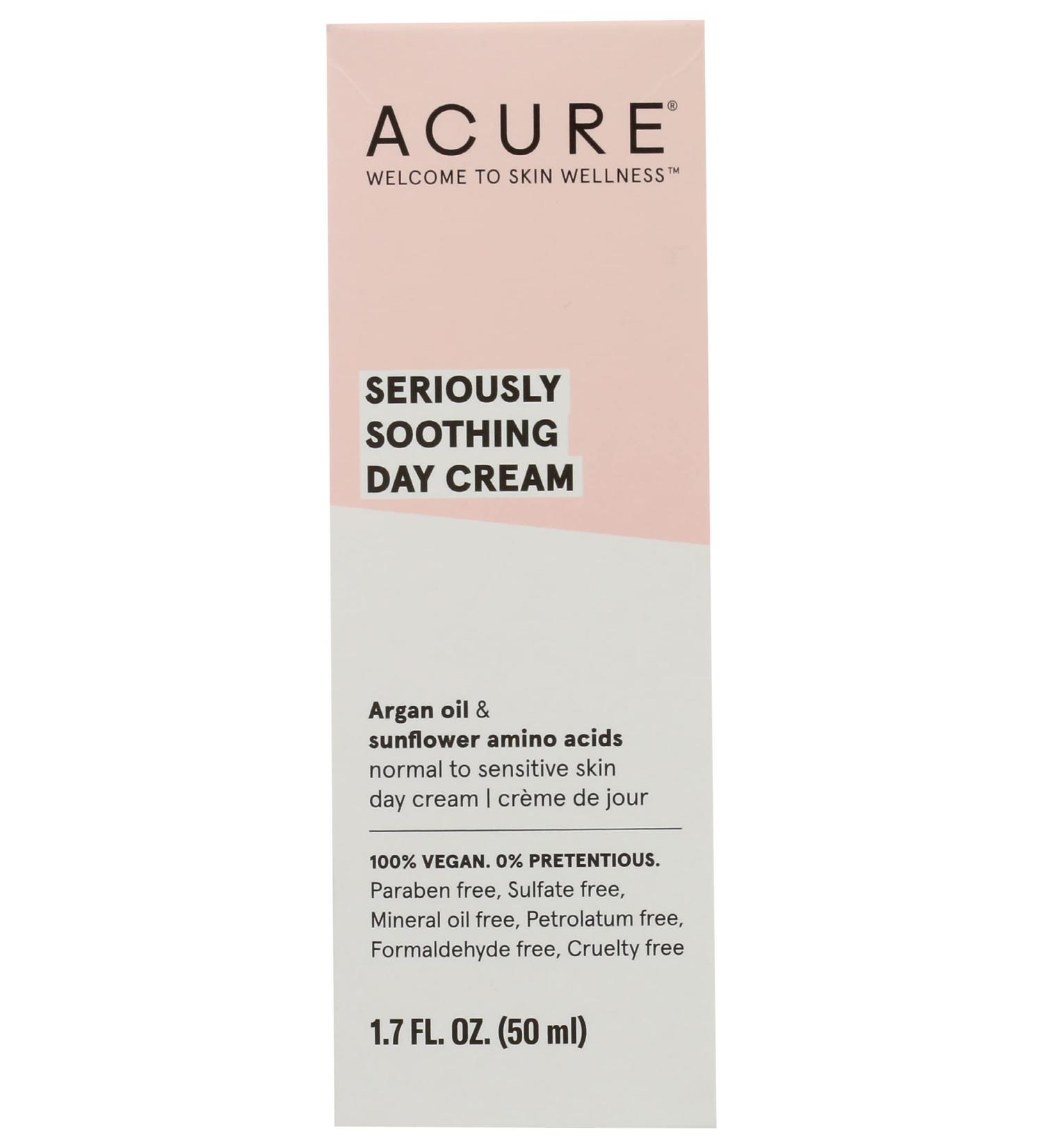 Acure Seriously Soothing Day Cream Paraben Free Vegan 1.7 Fluid Ounce (Pack of 1)