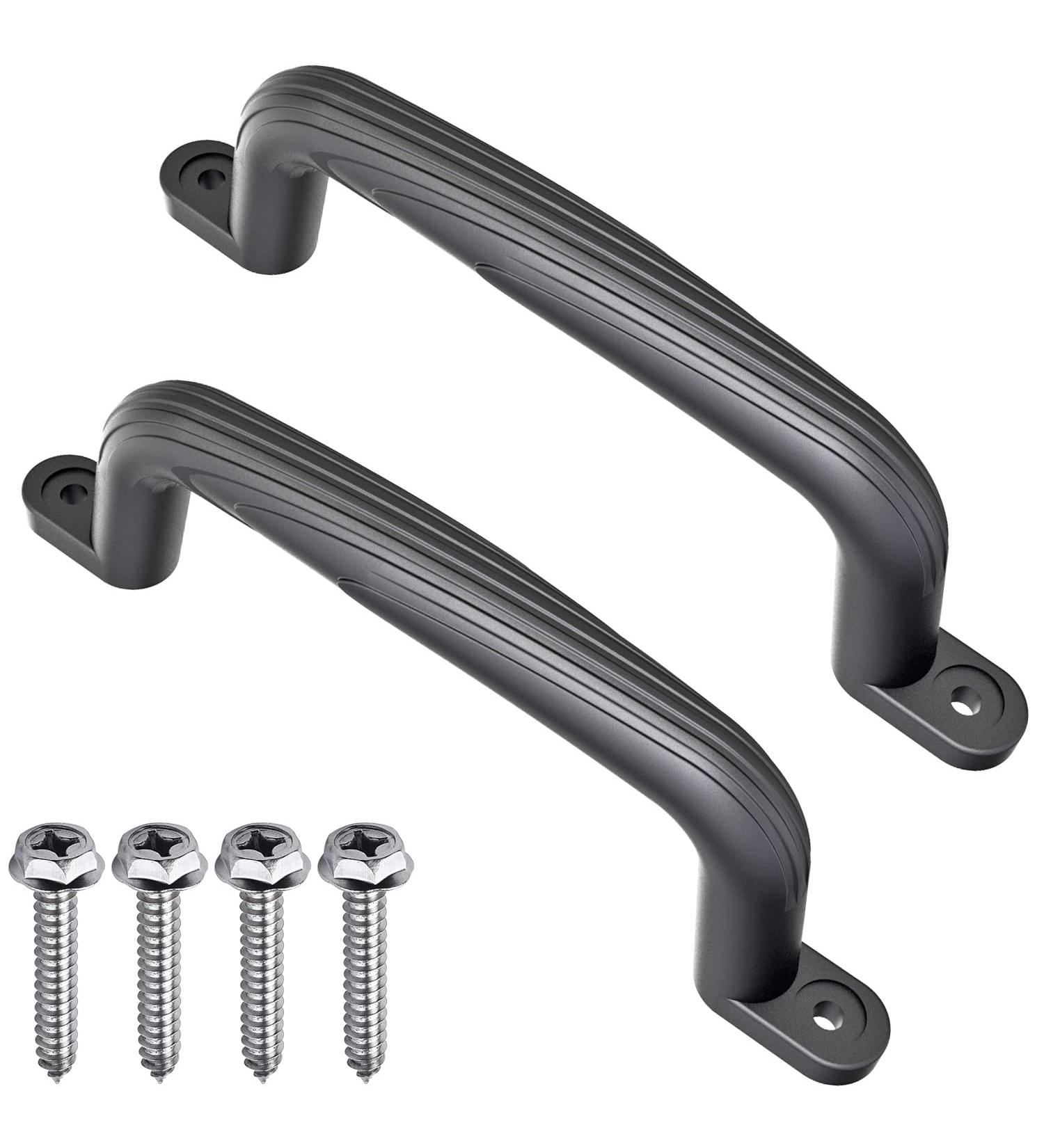 Set of 2 Playground Handles for Kids Safety - Black | Swing Set Hand Grips for Playset, Climbing Frame, Jungle Gym, Play House - Buy Online on GoSupps.com