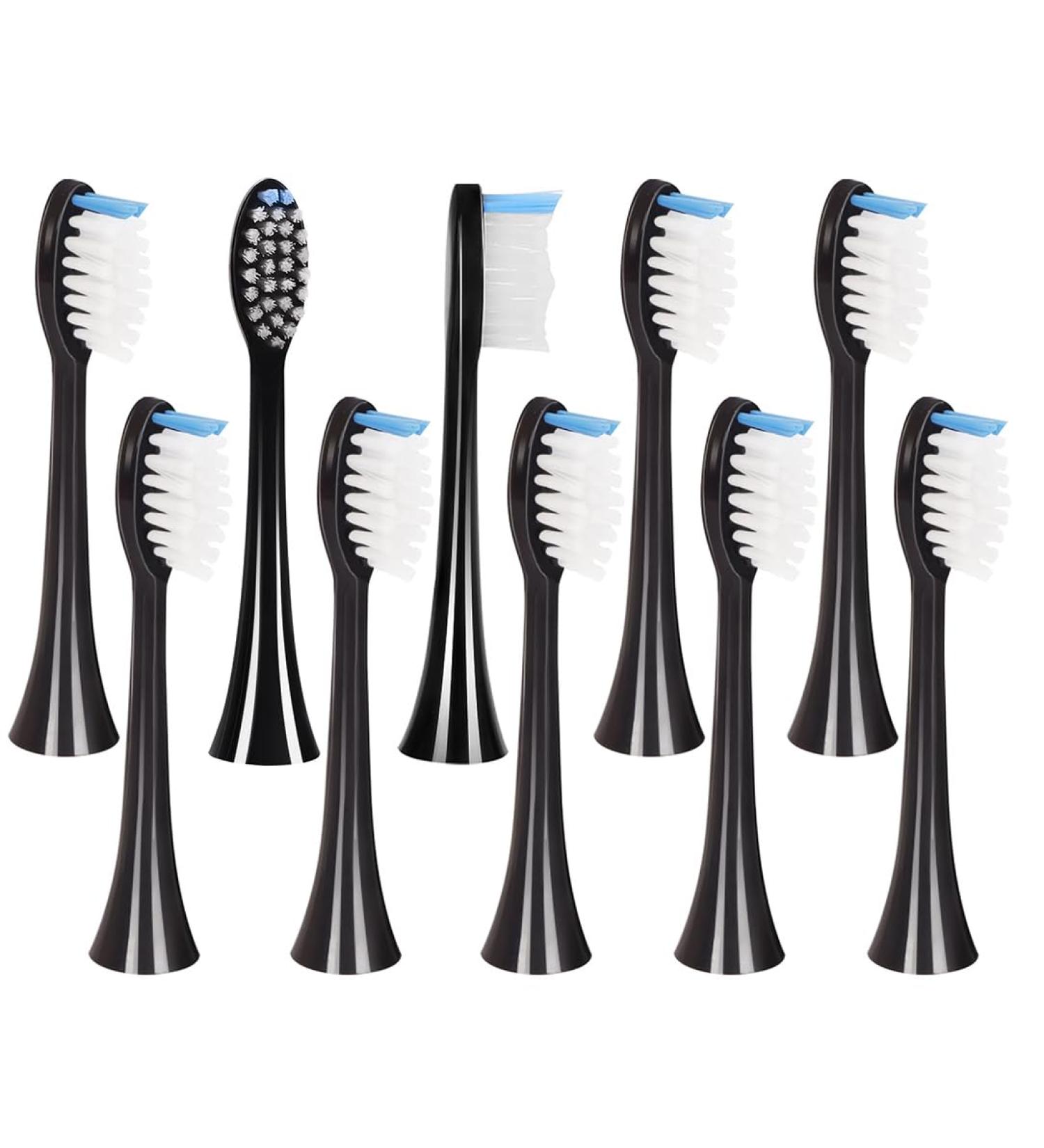 Buy Savtmva Brush Heads for Tristan Auron - Replacement Brushes (10 PCs Black) | International Shipping Available - Buy Online on GoSupps.com