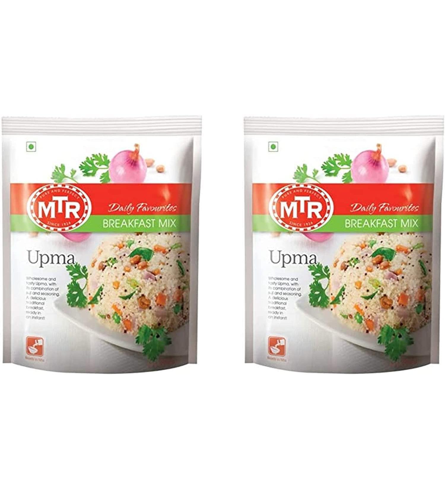MTR Plain Upma Ready Mix 160g (Pack of 2) Tasty and Healthy