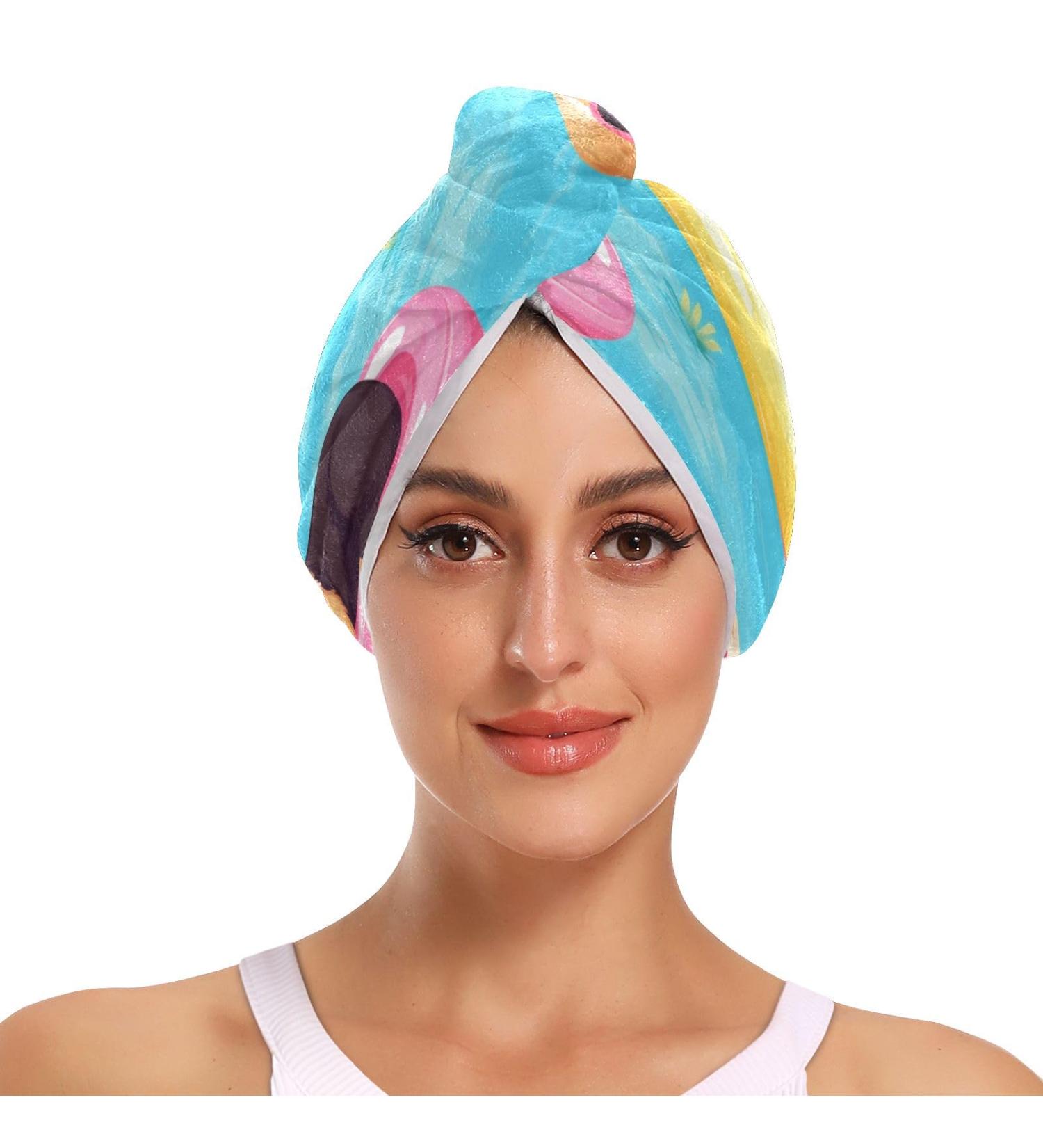 Super Absorbent Dog Hair Towel 2 Pack - Quick Dry Swimming Ring Turbans for Women & Girls - Buy Online on GoSupps.com