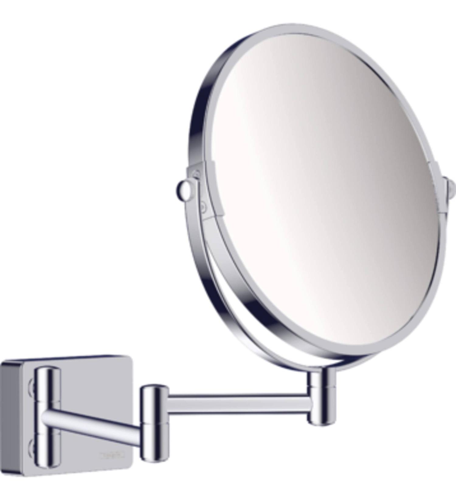 Hansgrohe AddStoris Chrome Shaving Mirror 41791000 - Non-LED Light - Buy Online on GoSupps.com
