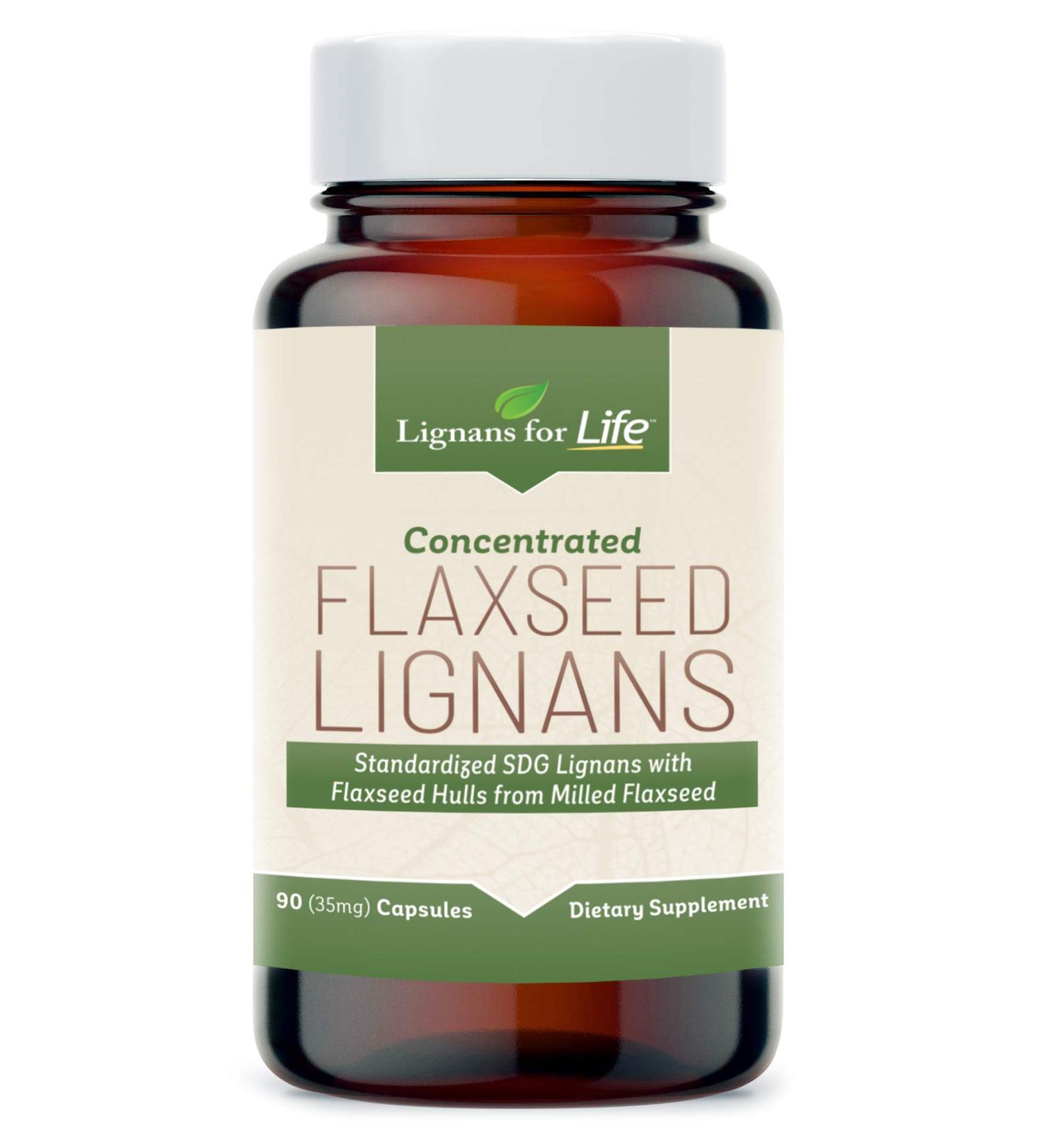 Lignans for Life Flaxseed Lignans for Dogs & People, 35mg - 90 Capsules - Immune Support