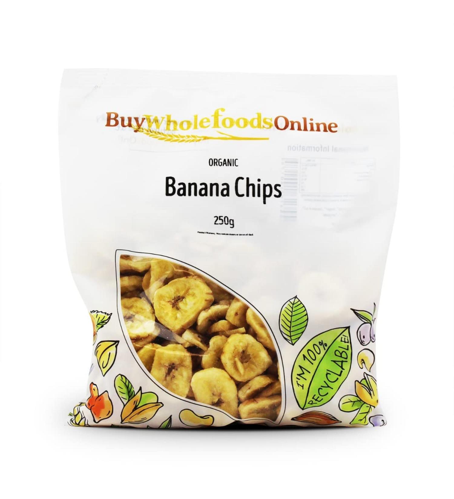 Organic Banana Chips 250g (BWFO)