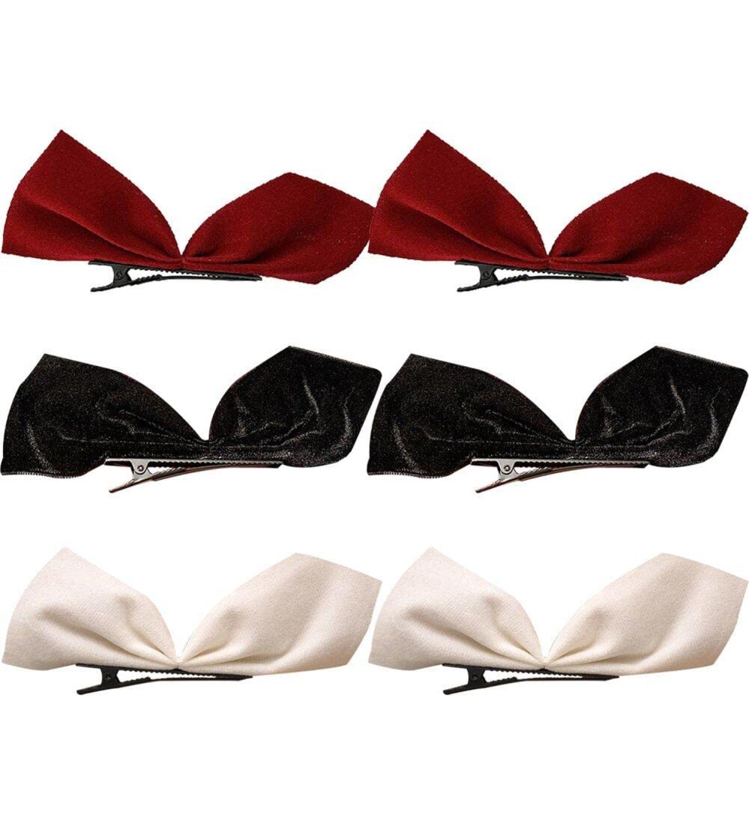 3pairs Bow Hair Clips Hair Slides Bowknot Head Clip Bows Hairpin for Women Hair Barrettes Scrunchies Accessories One Size - Buy Online on GoSupps.com