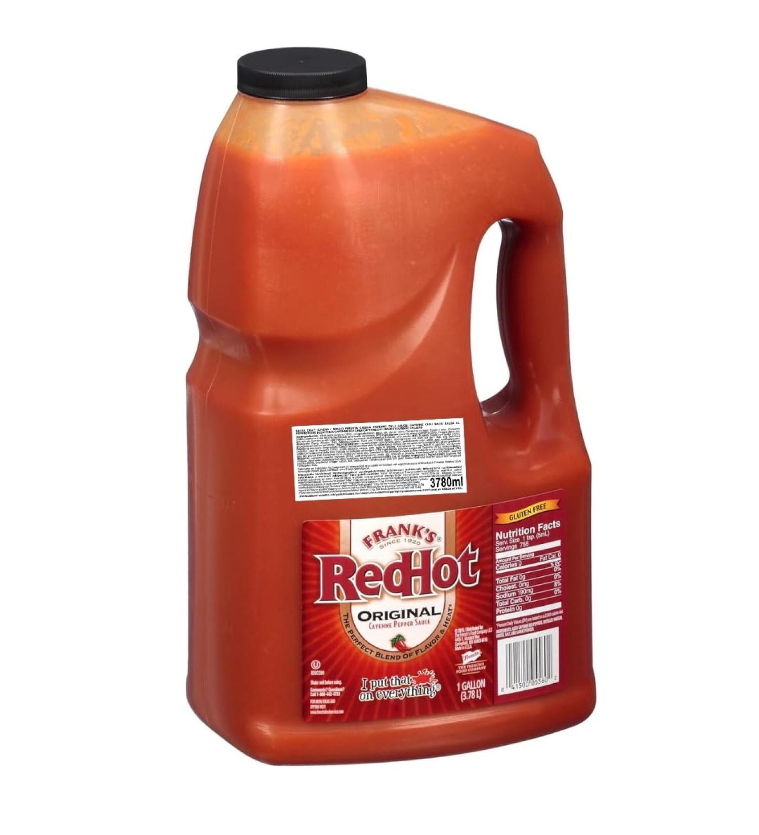 SABORMEX Frank's RedHot Original Cayenne Pepper Sauce Hot Cayenne Pepper Sauce 3800ml - Buy Online on GoSupps.com