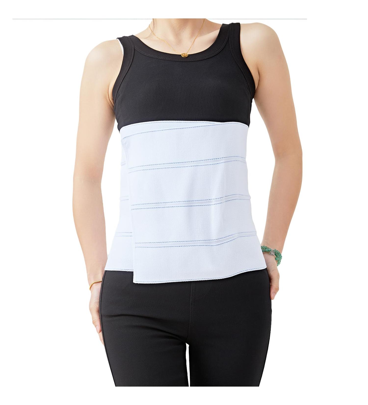 Abdominal Stomach Binder & Compression Band for Hysterectomy Pregnancy Hernia & Postpartum - XL Slimming Girdles for Men & Women - Buy Online on GoSupps.com