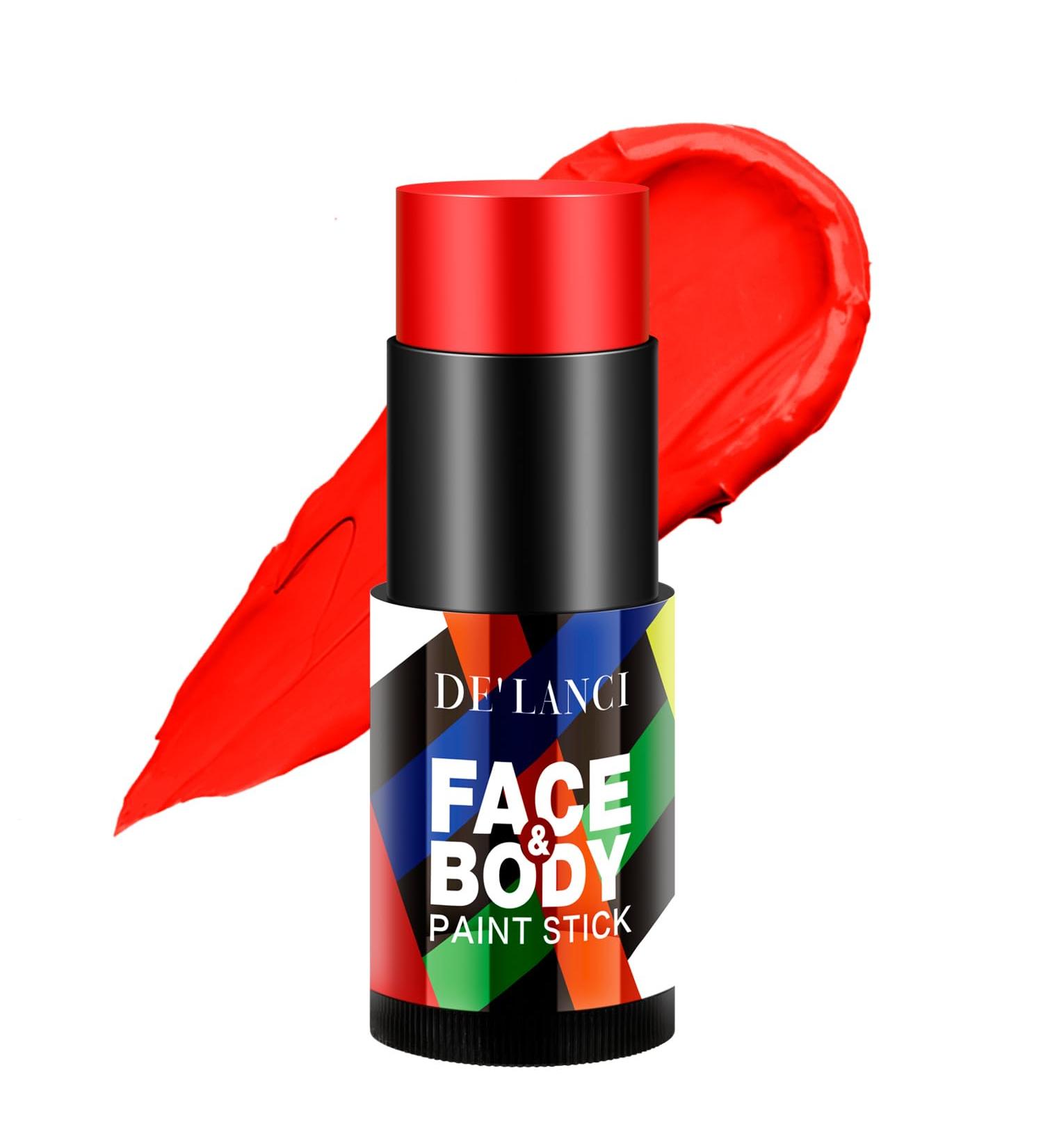 Red Face Paint Stick La Catrina Cream Blendable Body Paint Stick Sports Red Face Paint Football Foundation Makeup Professional Halloween Makeup Clown Joker Cosplay Special Effects SFX Costume - Buy Online on GoSupps.com