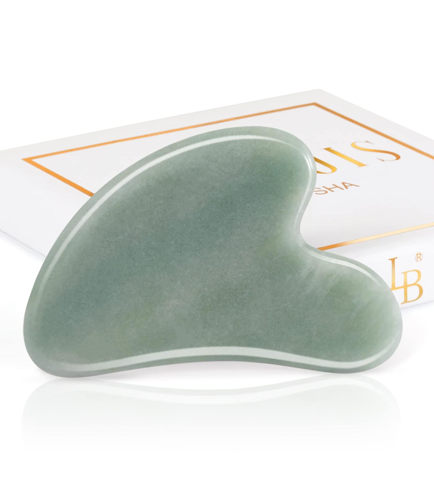 Shop Gua Sha Facial Tools - Jade Stone Massage Tool for Face & Body | Reduce Puffiness & Relieve Muscle Tension - Larbois - Buy Online on GoSupps.com