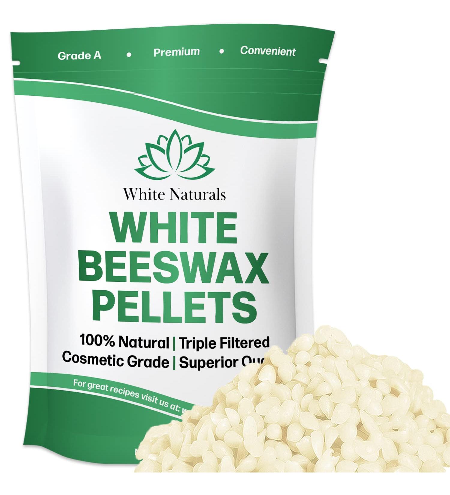 Buy Pure White Beeswax Pellets - 1 lb Cosmetic Grade Triple Filtered for DIY Lip Balms Lotions & Candles | Natural & High Quality - Buy Online on GoSupps.com