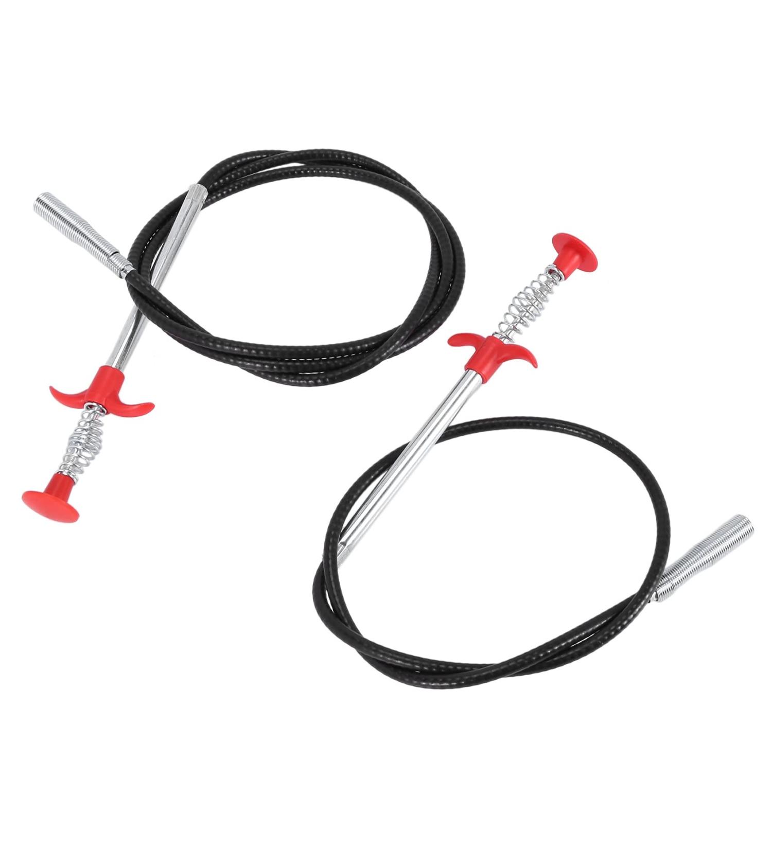 Mootlry 90Cm +160Cm Long Sewer Cleaning Wire Spring Household Bendable Sink Tub Toilet Dredge Pipe Bathroom Kitchen Sewer Cleaning Tools - Buy Online on GoSupps.com