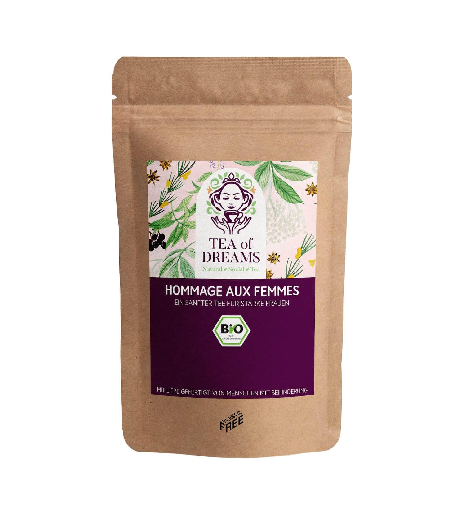  Tea of Dreams Tea for Women Organic | Tribute to Women A Mild Tea for Strong Women | Loose Tea | 150g - Buy Online on GoSupps.com