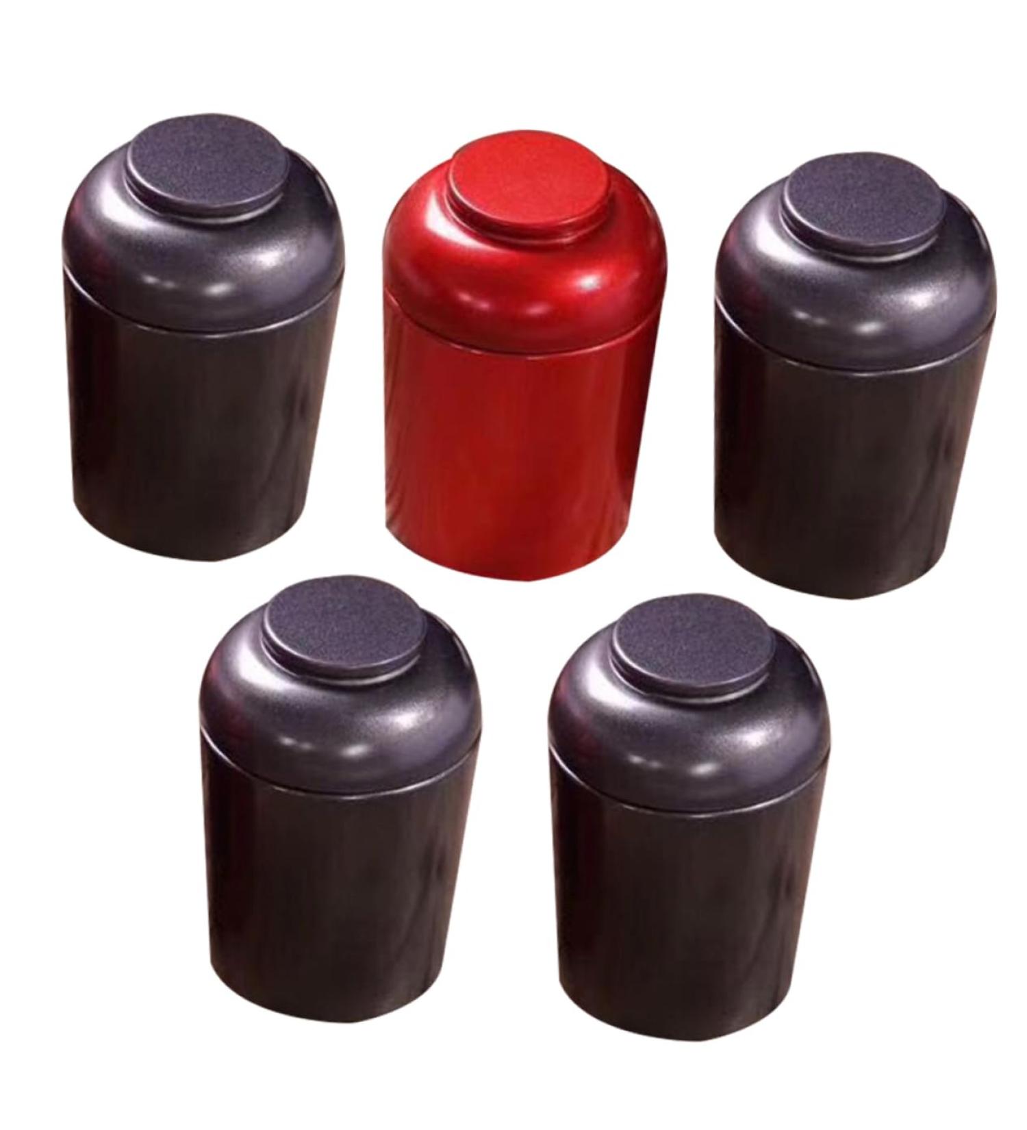 CIYODO 5pcs 1 Set Sealed Cans Tinplate Tea Cans Travel Tea Container Tea Household Small Tea Pot - Buy Online on GoSupps.com