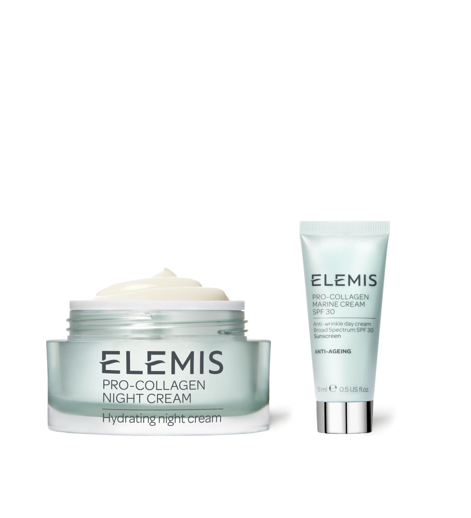 ELEMIS Ultimate Pro-Collagen Hydration Duo Intensive Anti-Aging Day and Night Cream Reveal Plumper Firmer Skin with This Gift Set Includes Night Cream Exclusive to Amazon