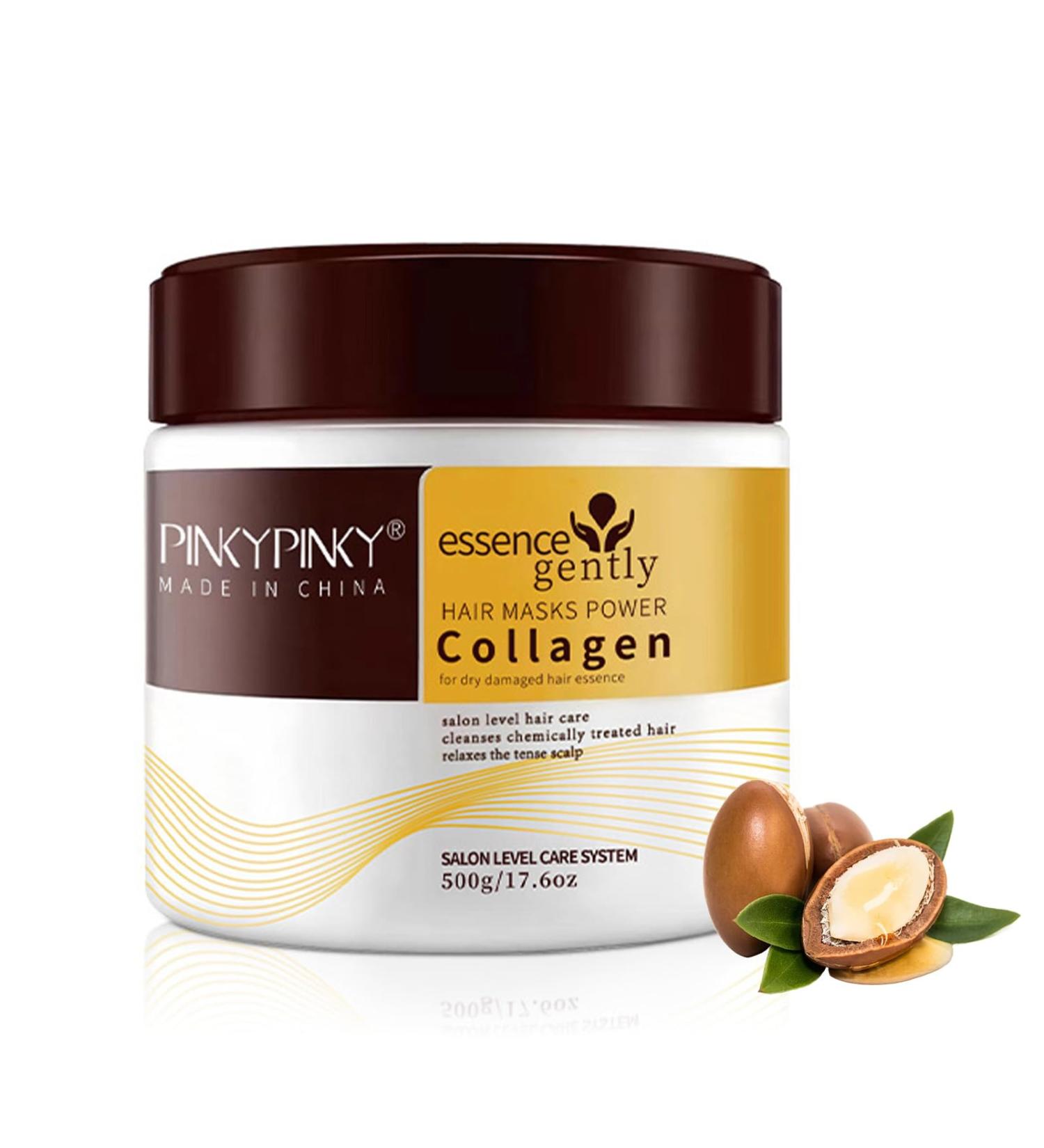 Collagen Hair Mask 500ml Hair Masks for Dry Damaged Hair Deep Conditioning Hair Treatment Natural Argan Oil Collagen Hair Mask Deep Conditioning Hair Mask - Buy Online on GoSupps.com