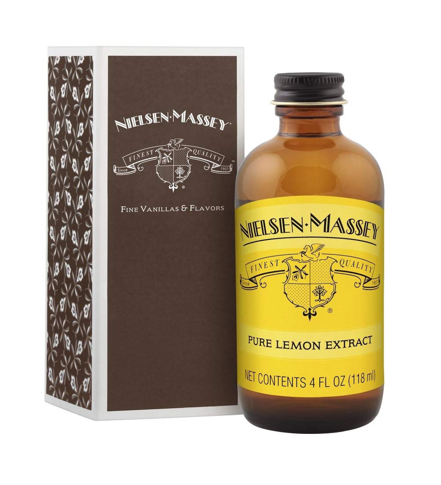 Nielsen Massey Pure Lemon Extract 4 oz | Premium Quality Flavoring for Baking & Cooking - Buy Online on GoSupps.com