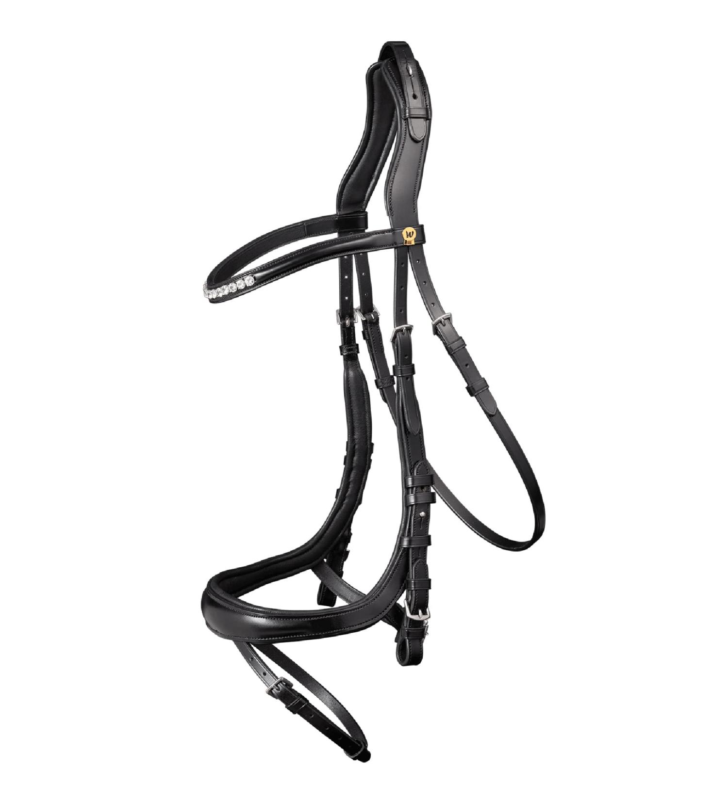 WALDHAUSEN S-Line Bridle Sensation for Warmbloods - Elegant Black Design | Premium Quality Equestrian Gear - Buy Online on GoSupps.com