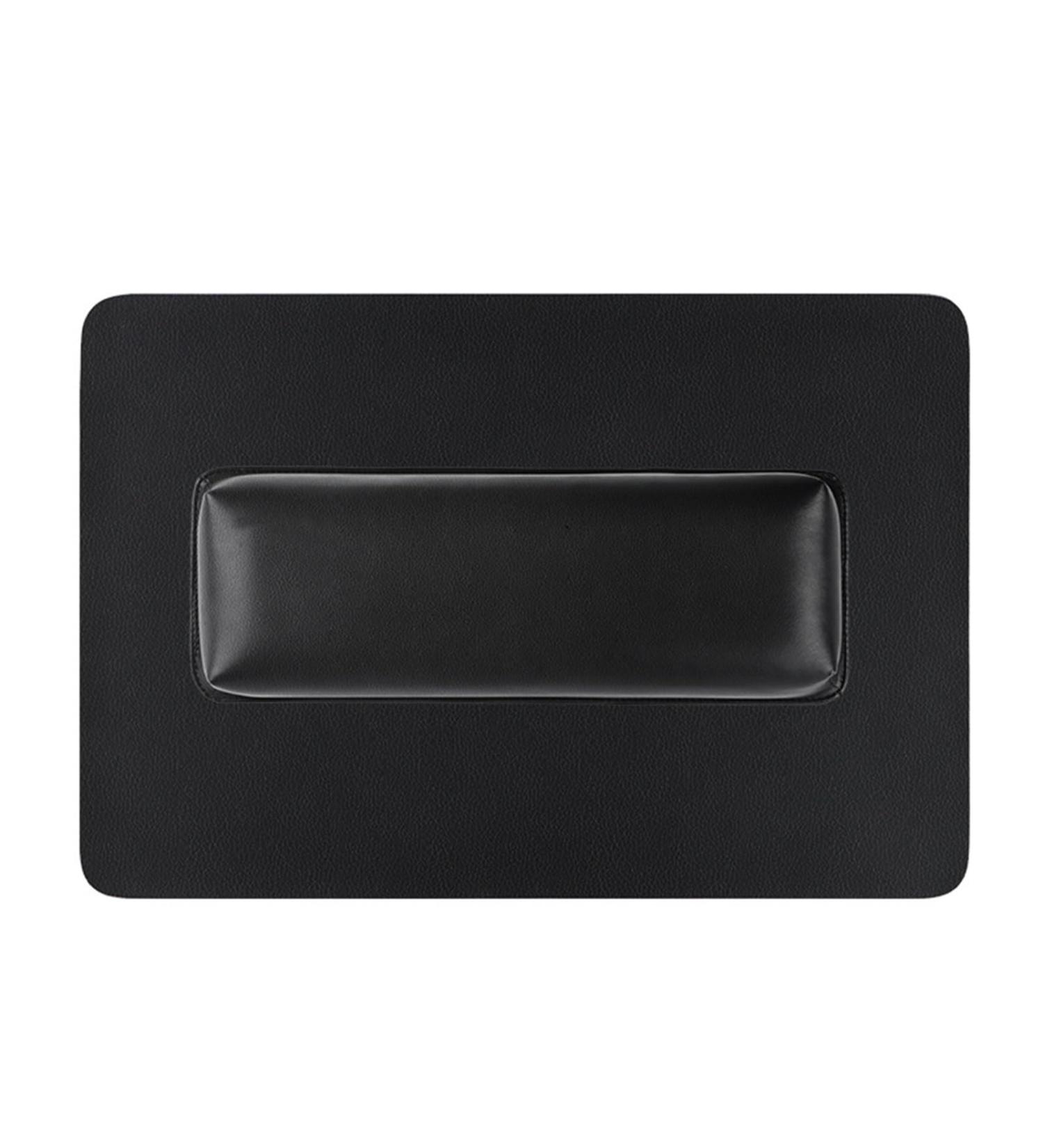 Nail Duster Storage Solution Stable Non-Shaking Armrest Pillow Rectangular Faux Leather Space-Saving Professional Comfortable Hand for Manicure Black 1pc 1pc Black - Buy Online on GoSupps.com