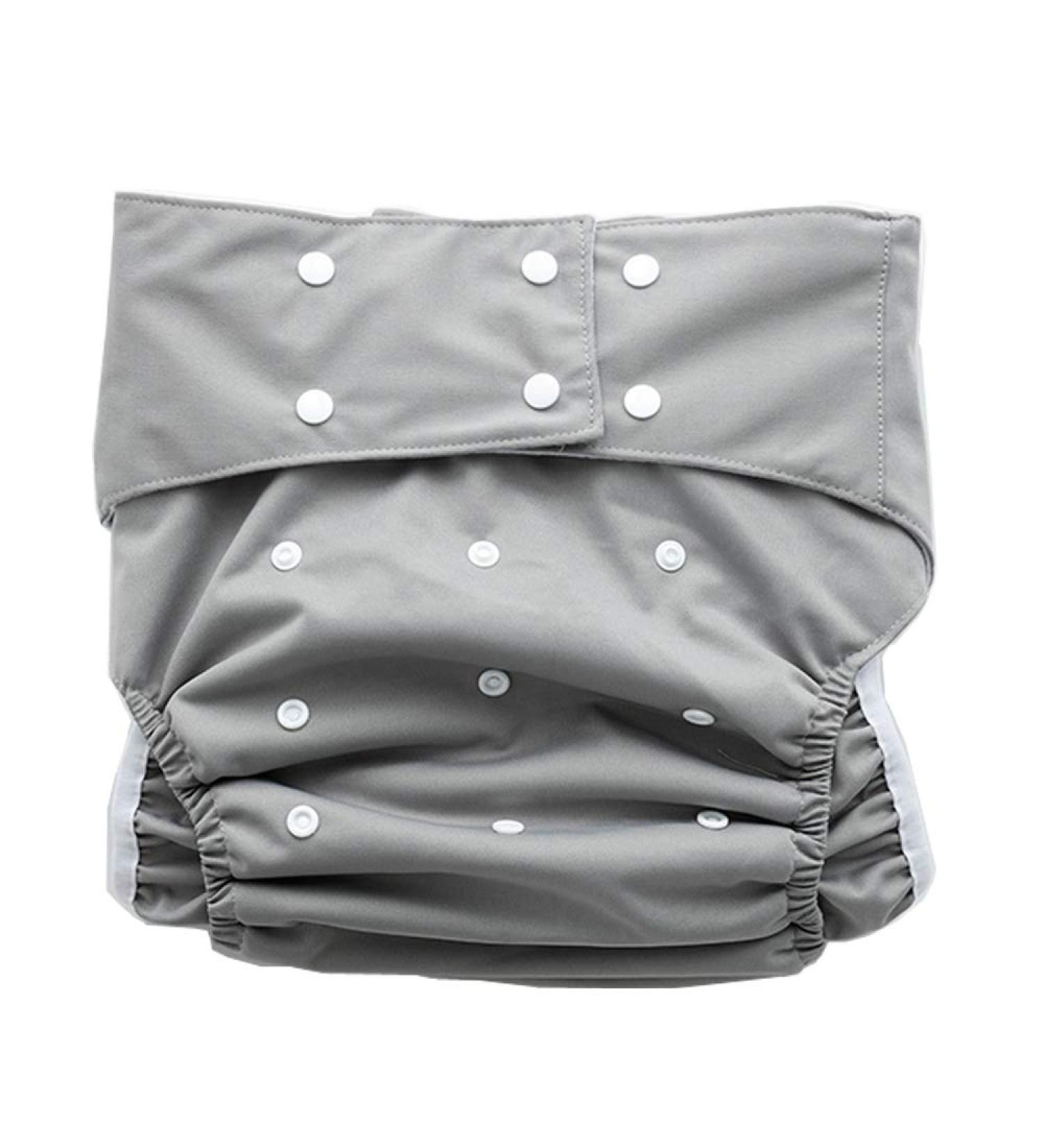 Washable Reusable Adult Diaper Nappies - Overnight Protective Grey Adult Care Pants - Buy Online on GoSupps.com