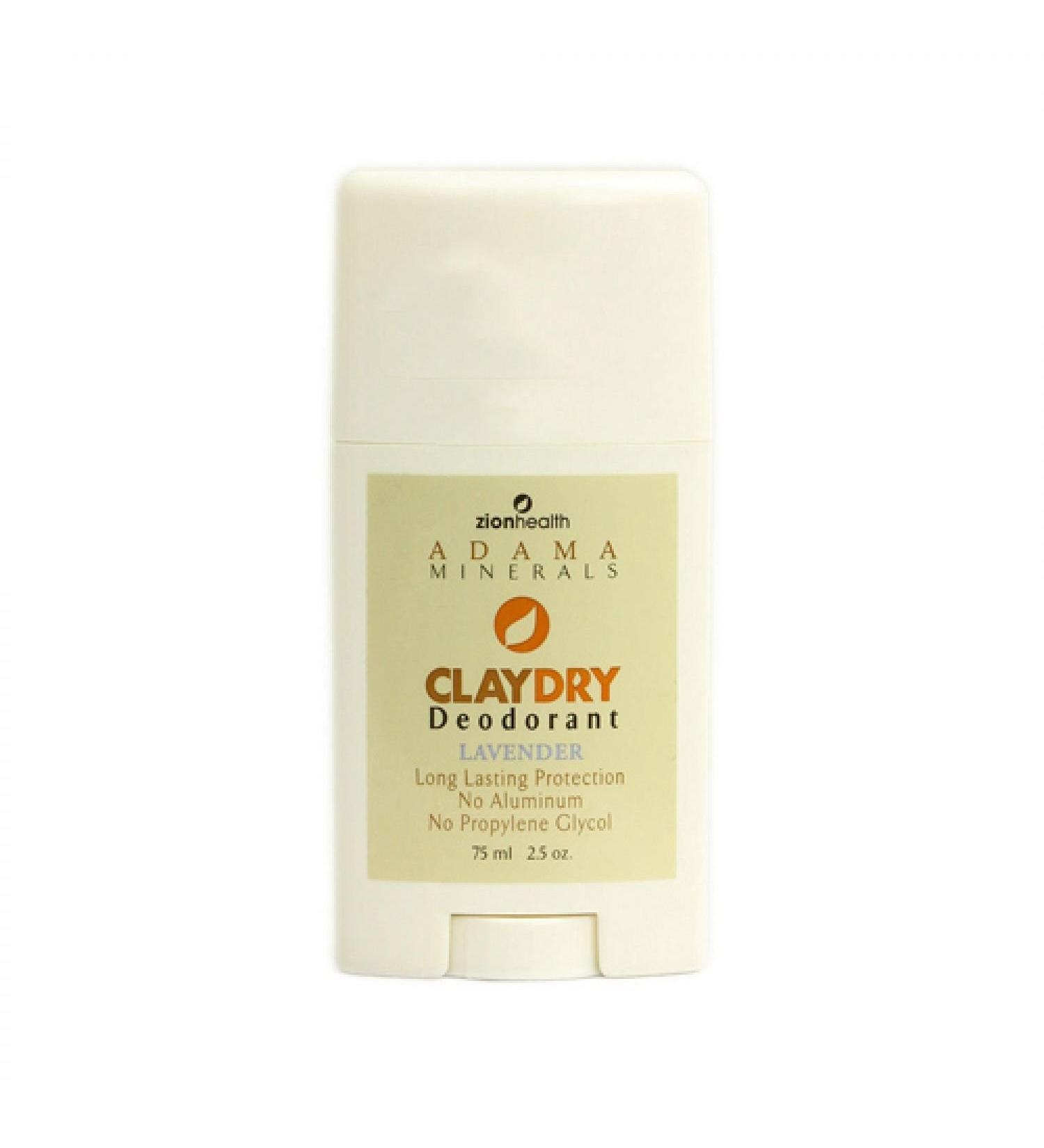 Zion Health Clay Dry Solid Lavender 2.5 Oz Lavender Solid