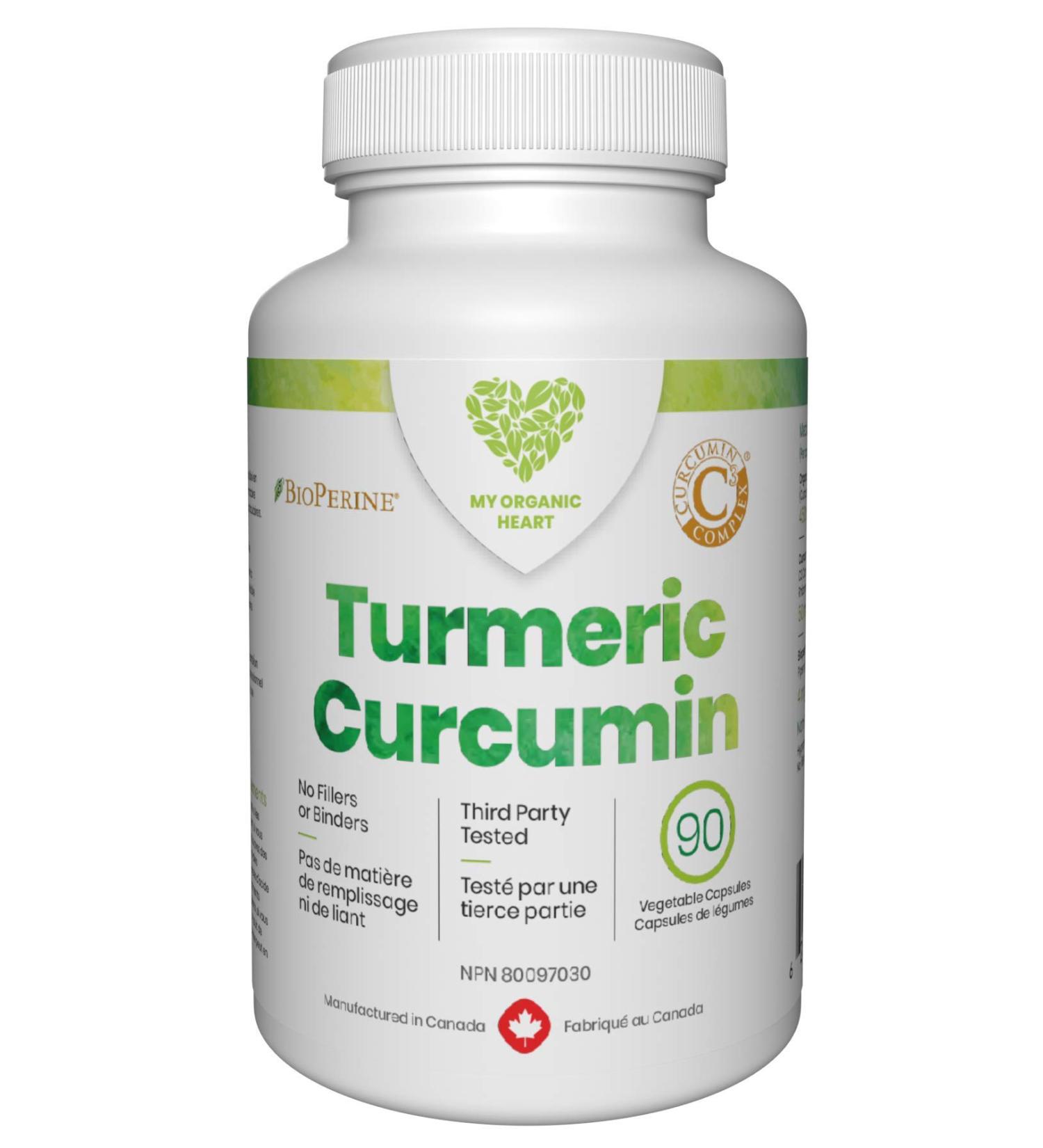 Organic TURMERIC + CURCUMIN (C3 Complex) + BLACK PEPPER (Bioperine) 90 Vegetable Capsules - Buy Online on GoSupps.com