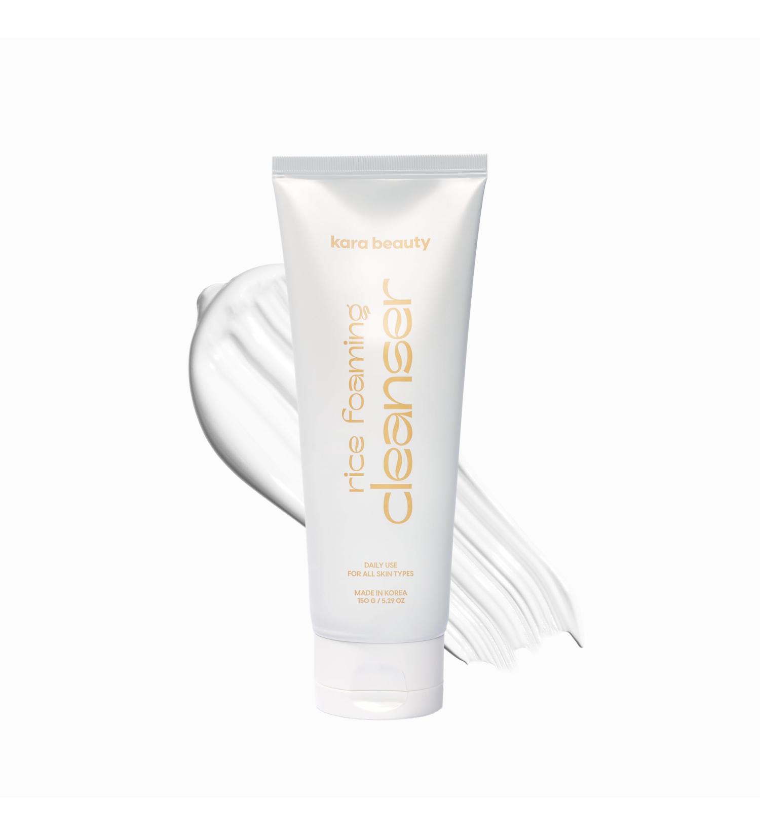 Kara Beauty Rice Foaming Cleanser Lightweight Face Wash with Rice Bran Extract and 5 Layer Gentle Foaming Facial Cleanser Travel Size Face Wash for Daily Skin Care Cleansing Brightening for Women - Buy Online on GoSupps.com