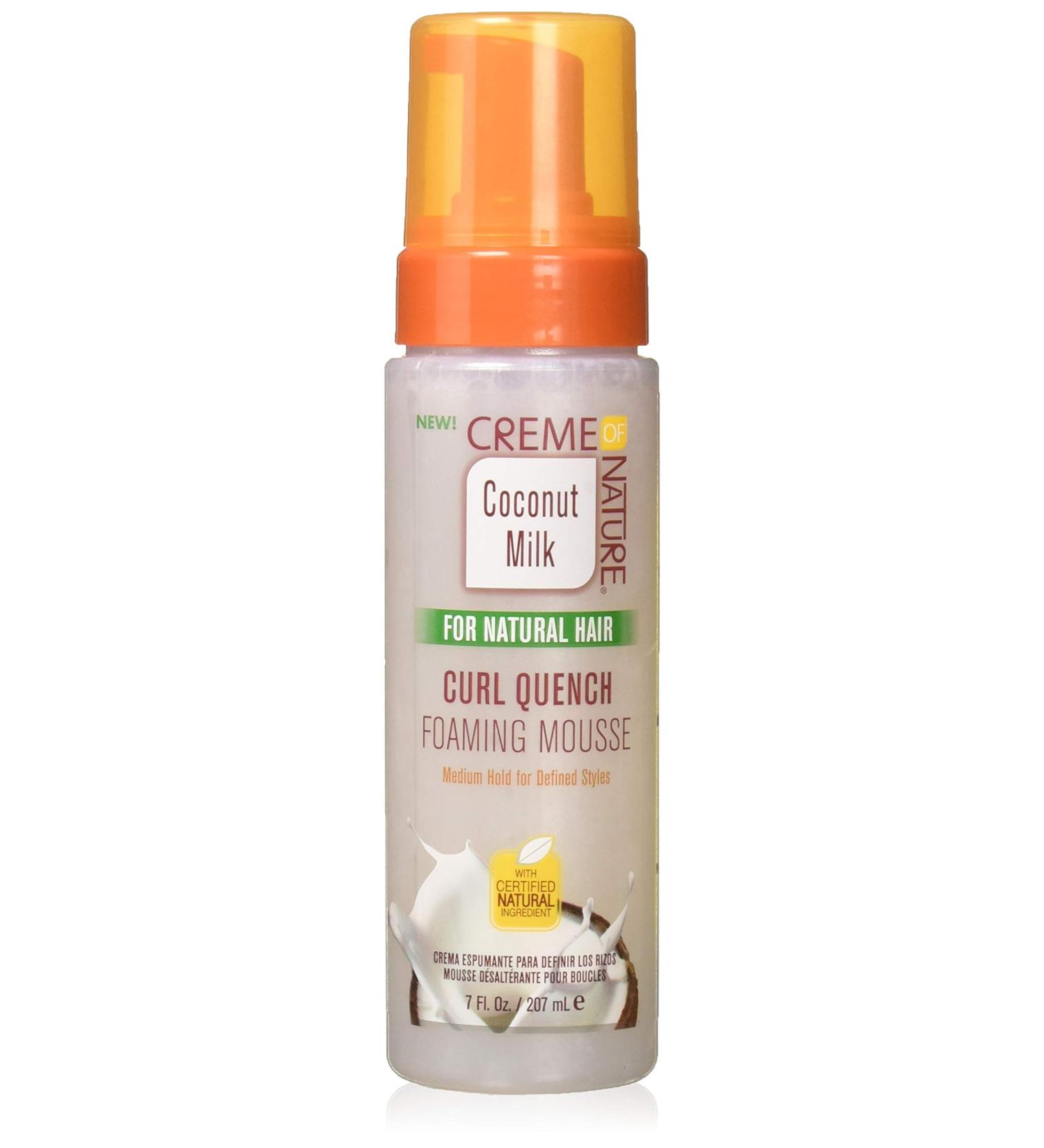 Creme of Nature Coconut Milk Curl Quench Foaming Mousse 7oz - Lightweight Hold for Defined Curls - Buy Online on GoSupps.com