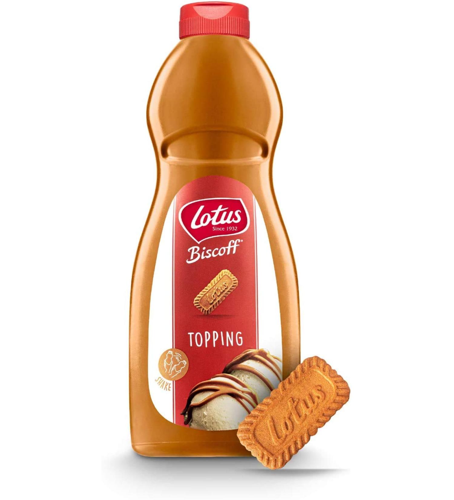 Sephra Lotus Biscoff Topping Sauce 1kg - Delicious Squeezy Bottle for Desserts - Buy Online on GoSupps.com