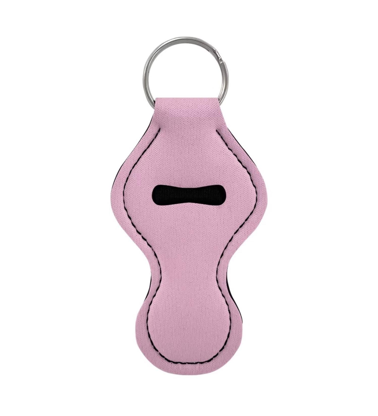 COEQINE Pink Chapstick Keychain Holder for Women & Girls Lip Balm & Lipstick Travel Accessory - Buy Online on GoSupps.com