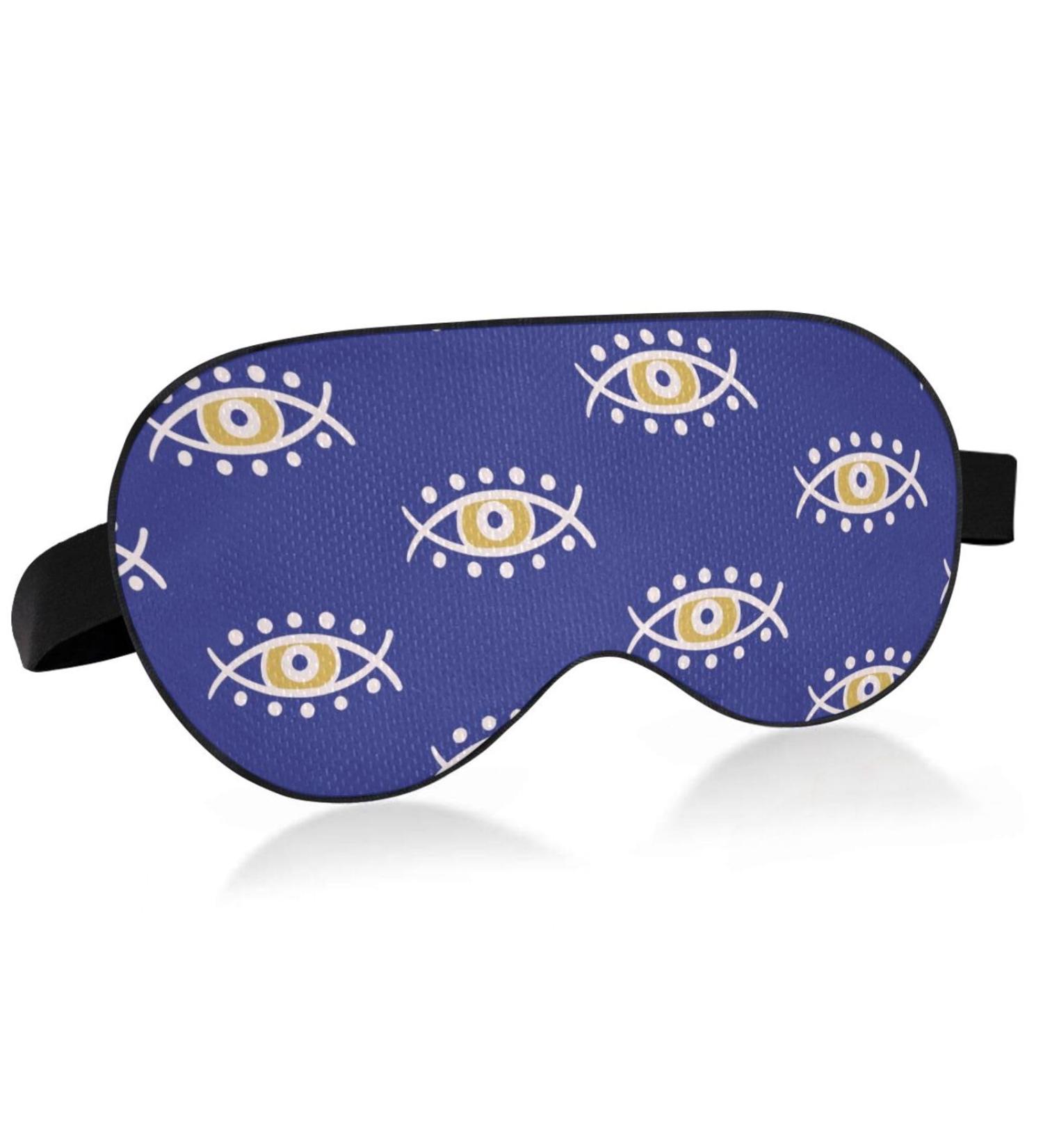 Haskirky Light Blocking Eye Mask - Adjustable Adult Men and Women Travel Mask for Yoga, Meditation, Office, and Deep Sleep - Buy Online on GoSupps.com