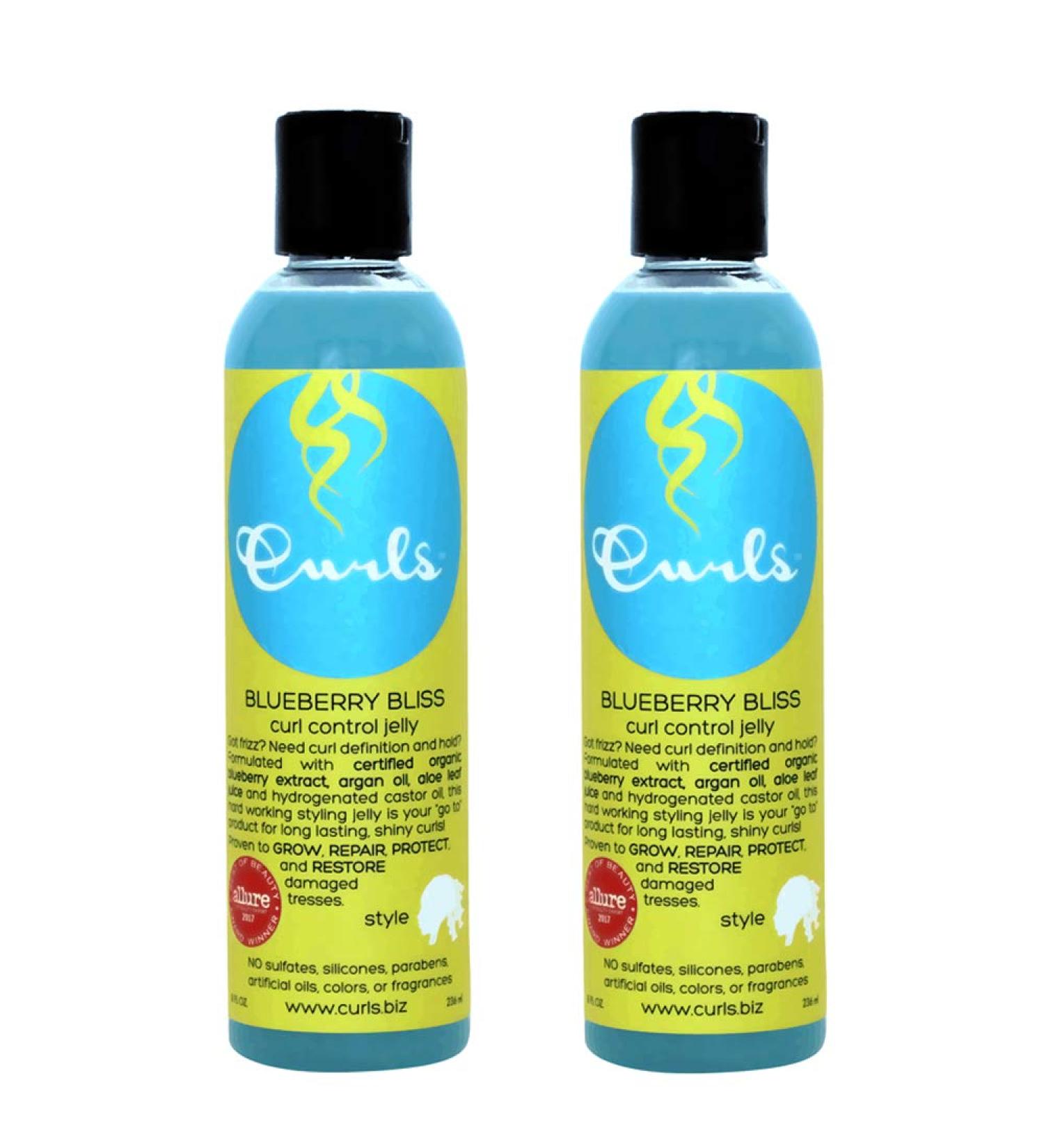 Curls Blueberry Bliss Curl Control Jelly 8oz (2 Pack) - Define and Enhance Your Curls - Buy Online on GoSupps.com